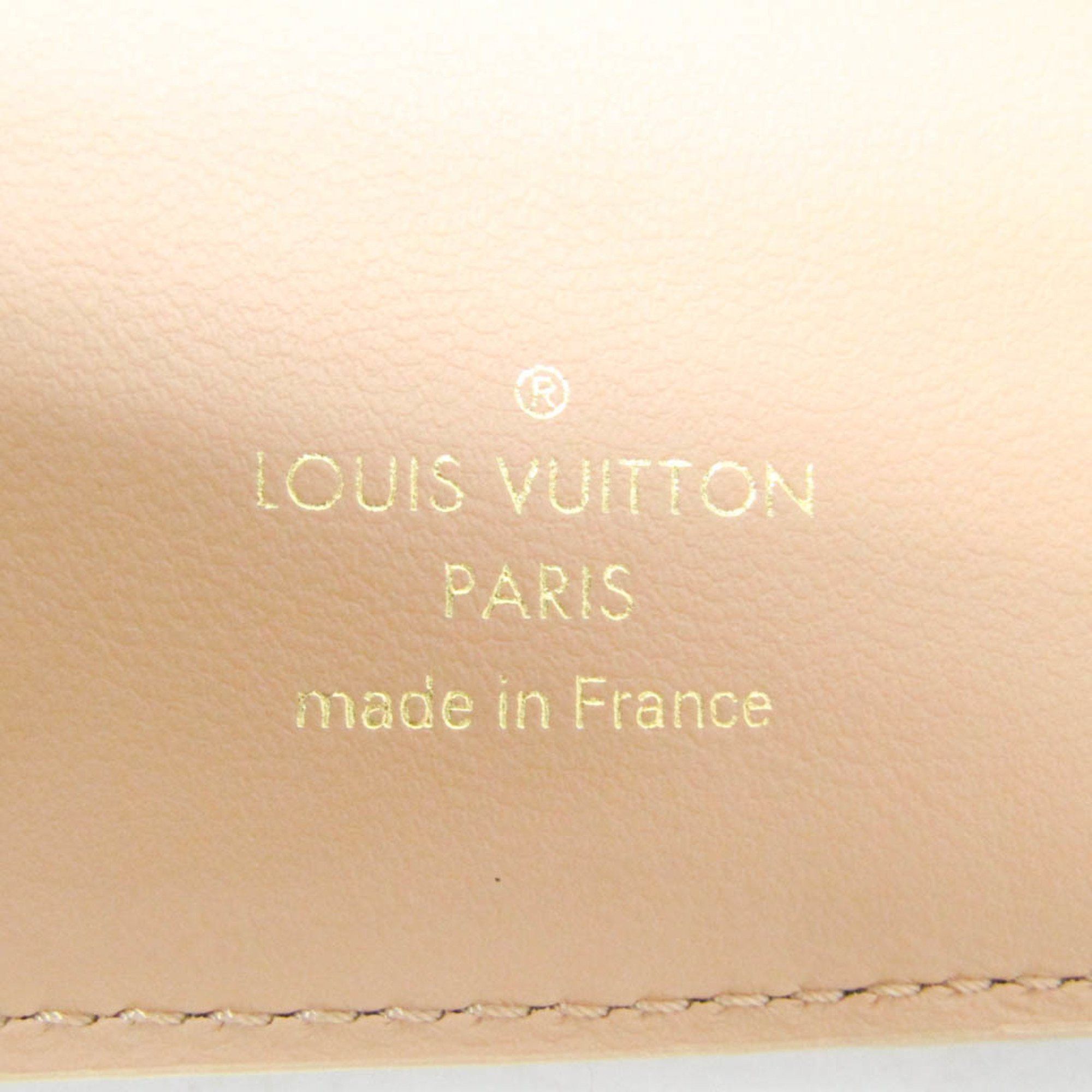 Louis Vuitton Louis Vuitton Monogram Embossed Lou Wallet M81673 Women's Lamb Leather Wallet (bi-fold) Camel Size ONE SIZE - 12 Thumbnail