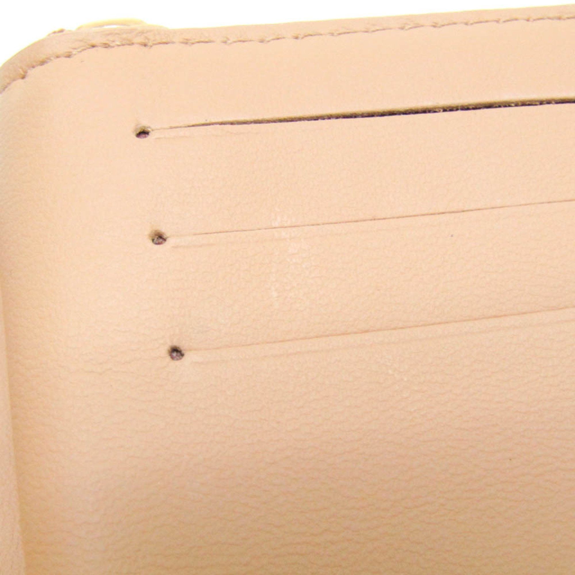 Louis Vuitton Louis Vuitton Monogram Embossed Lou Wallet M81673 Women's Lamb Leather Wallet (bi-fold) Camel Size ONE SIZE - 10 Thumbnail