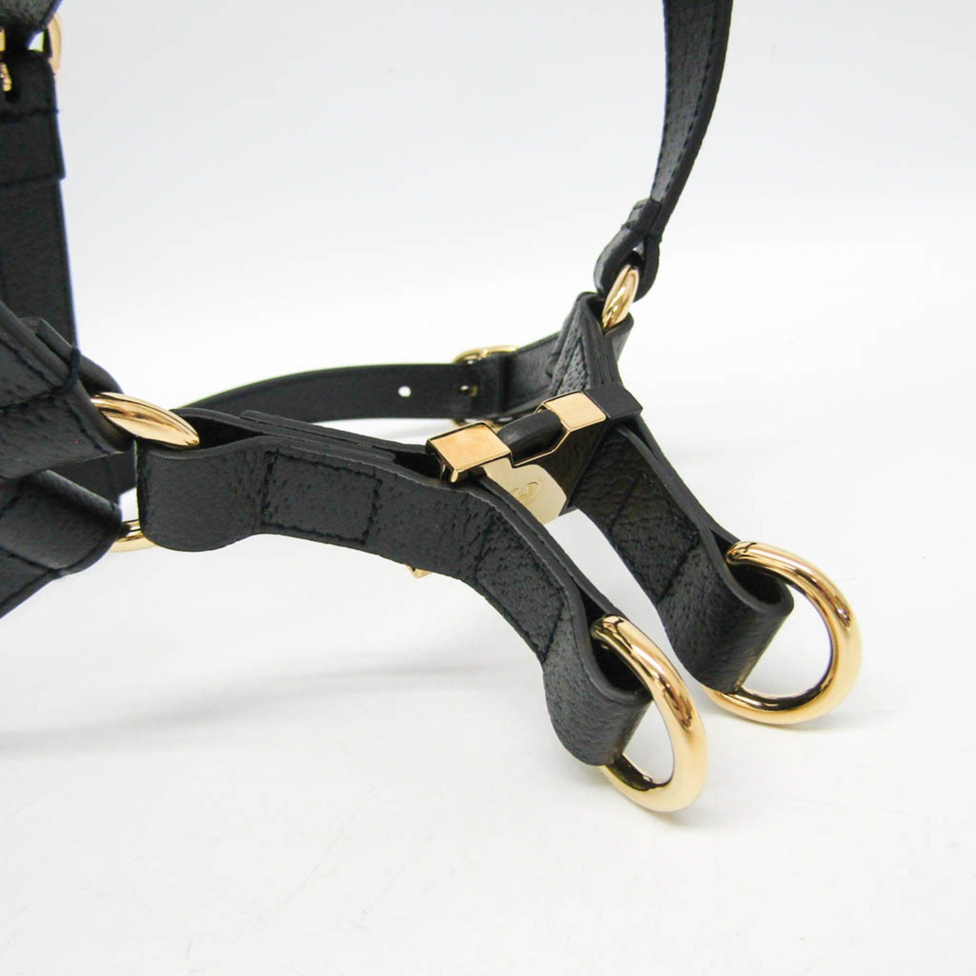 Gucci Gucci Interlocking G Pet Harness Size M 692963 Dog Harness Leather Black Size ONE SIZE - 5 Thumbnail