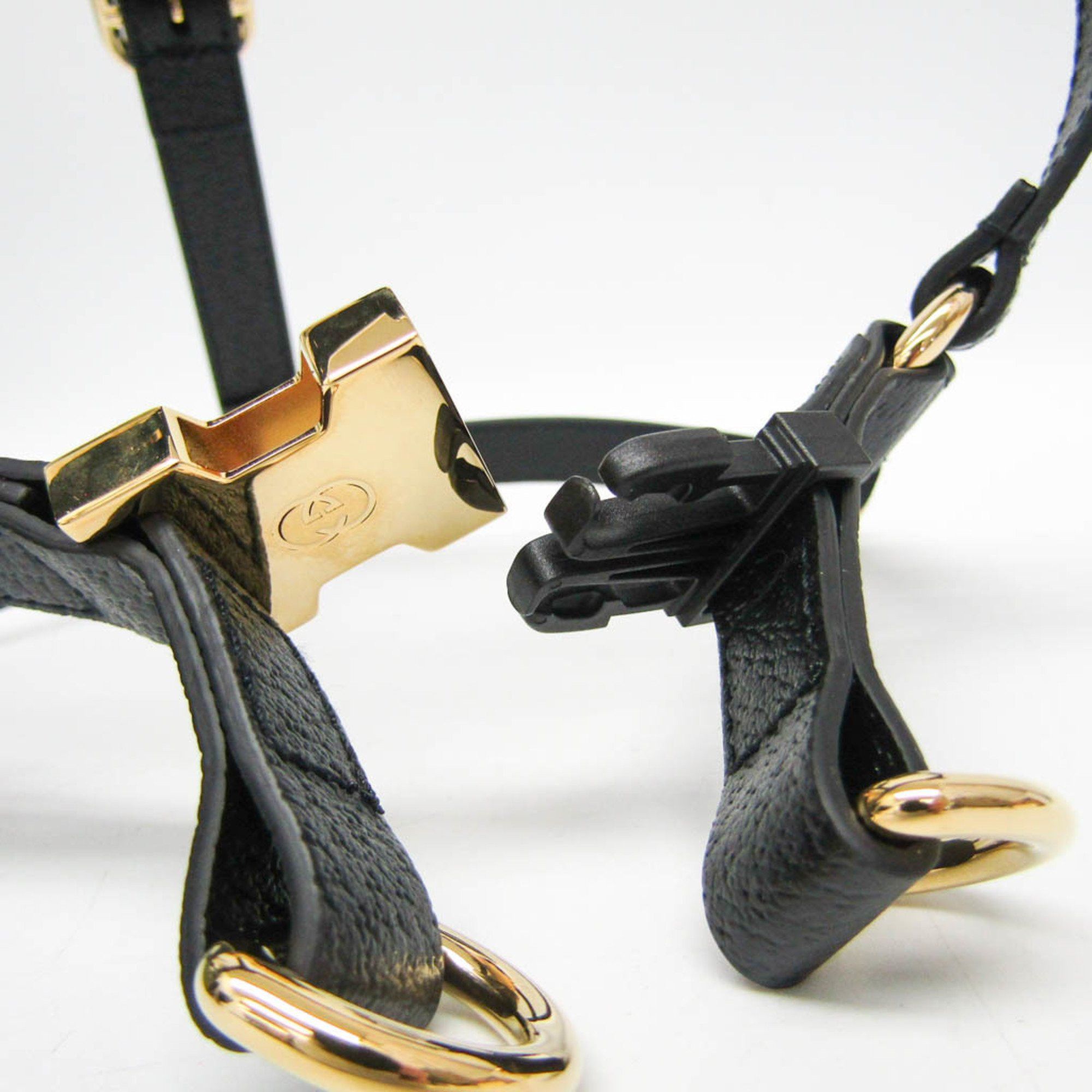 Gucci Gucci Interlocking G Pet Harness Size M 692963 Dog Harness Leather Black Size ONE SIZE - 6 Thumbnail