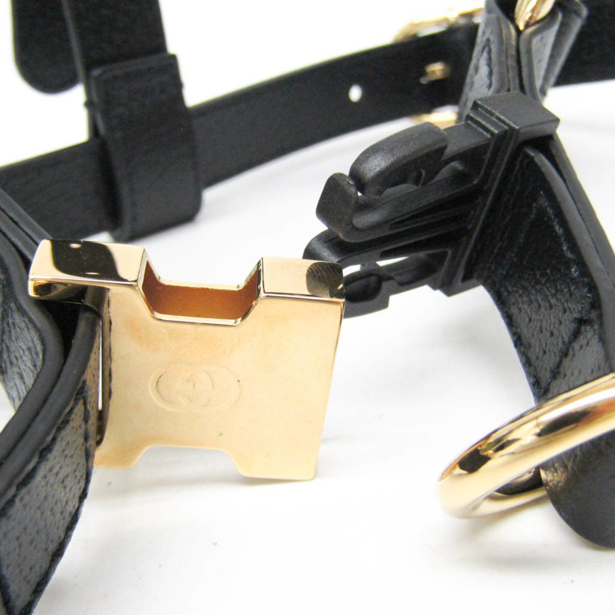 Gucci Gucci Interlocking G Pet Harness Size S 692963 Dog Harness Leather Black Size ONE SIZE - 6 Thumbnail