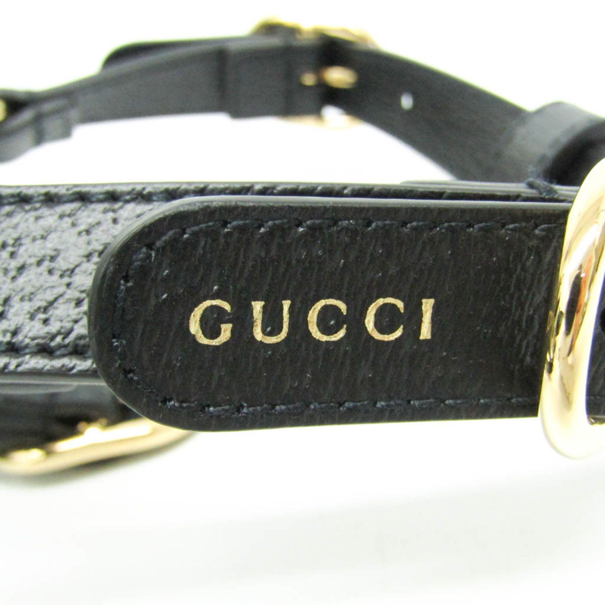 Gucci Gucci Interlocking G Pet Harness Size S 692963 Dog Harness Leather Black Size ONE SIZE - 7 Thumbnail