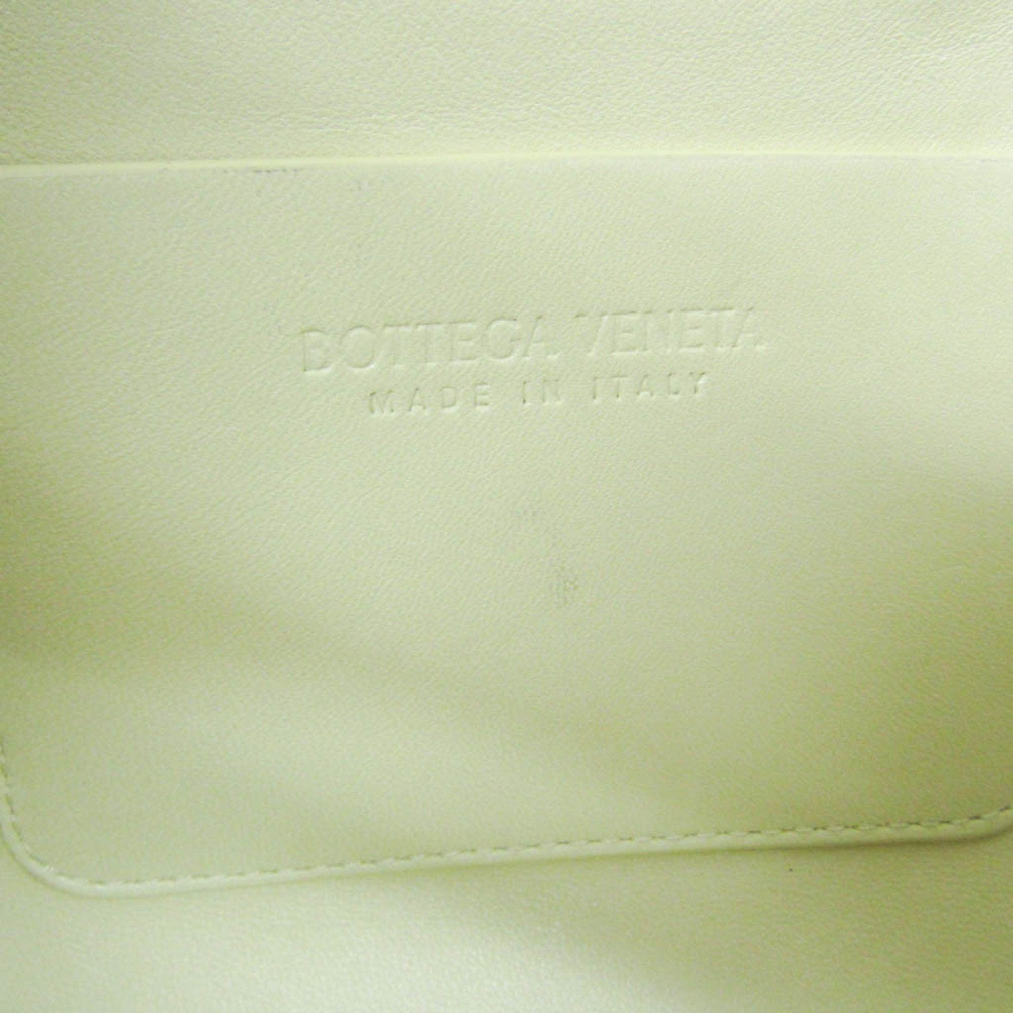Bottega Veneta BEAK Women's Leather Shoulder Bag Cream