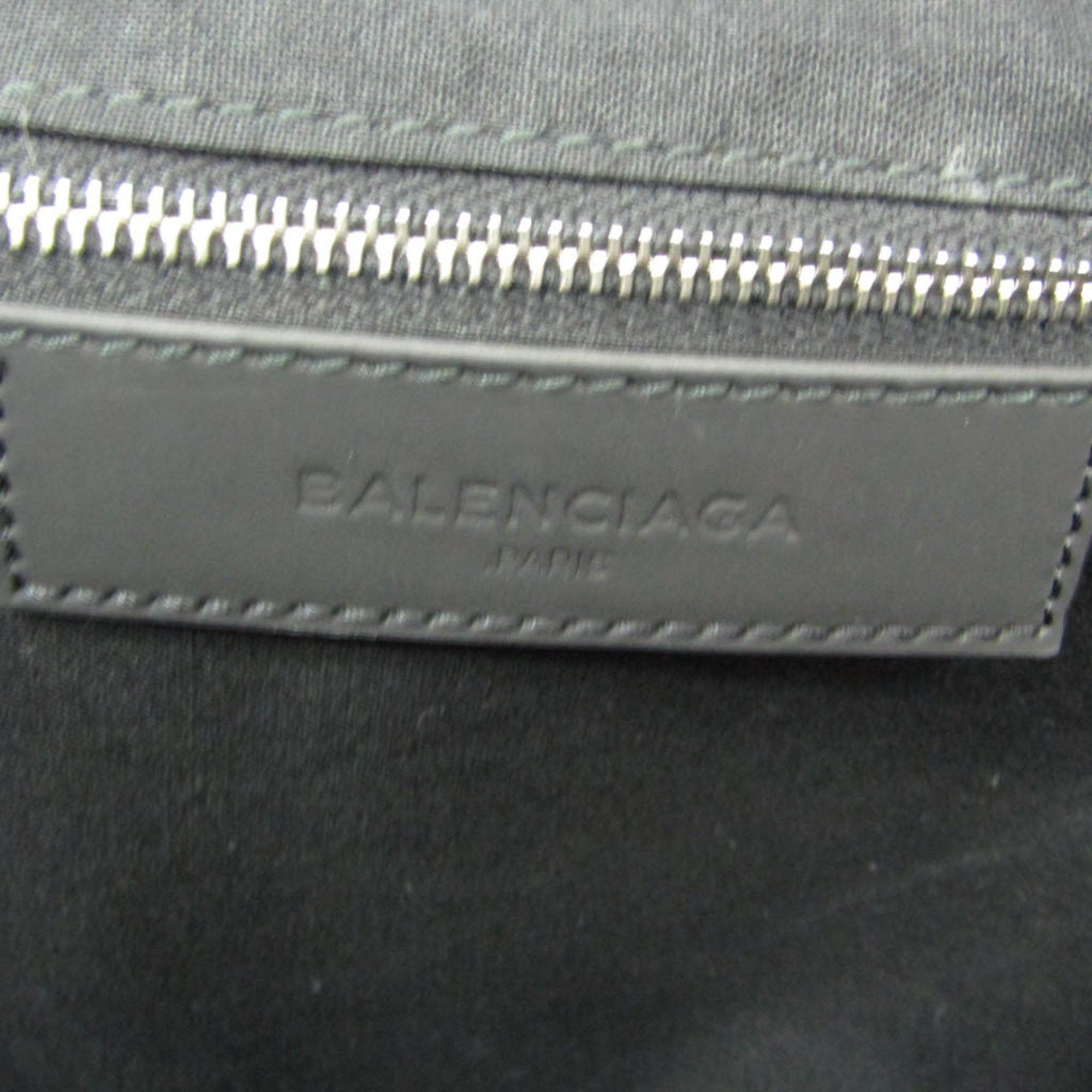 Balenciaga Balenciaga Navy Tote 374767 Women,Men Canvas,Leather Tote Bag Black,Off-white Size ONE SIZE - 14 Thumbnail