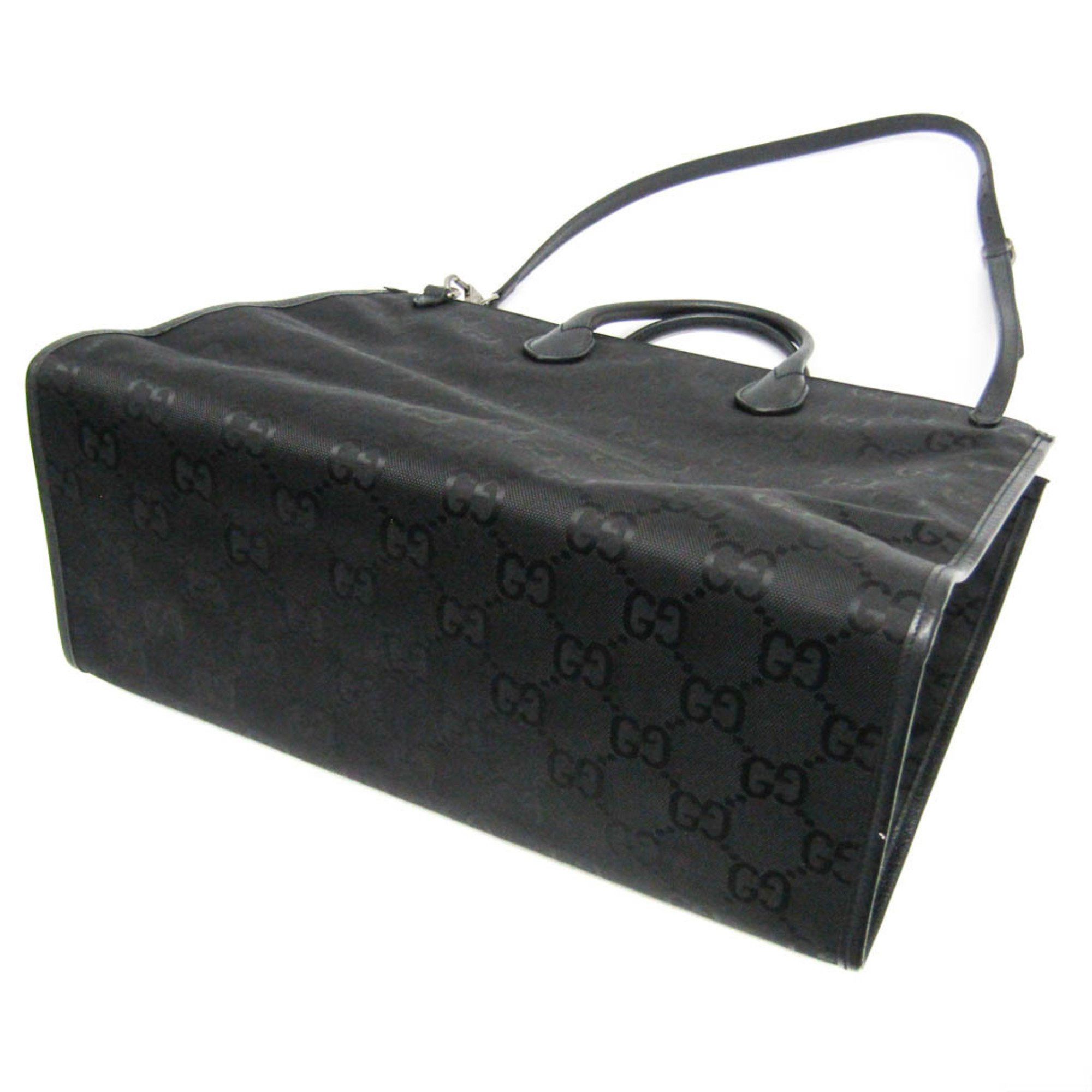 Gucci Gucci Off The Grid GG 630353 Men,Women Nylon Canvas,Leather Handbag,Shoulder Bag Black Size ONE SIZE - 2 Thumbnail