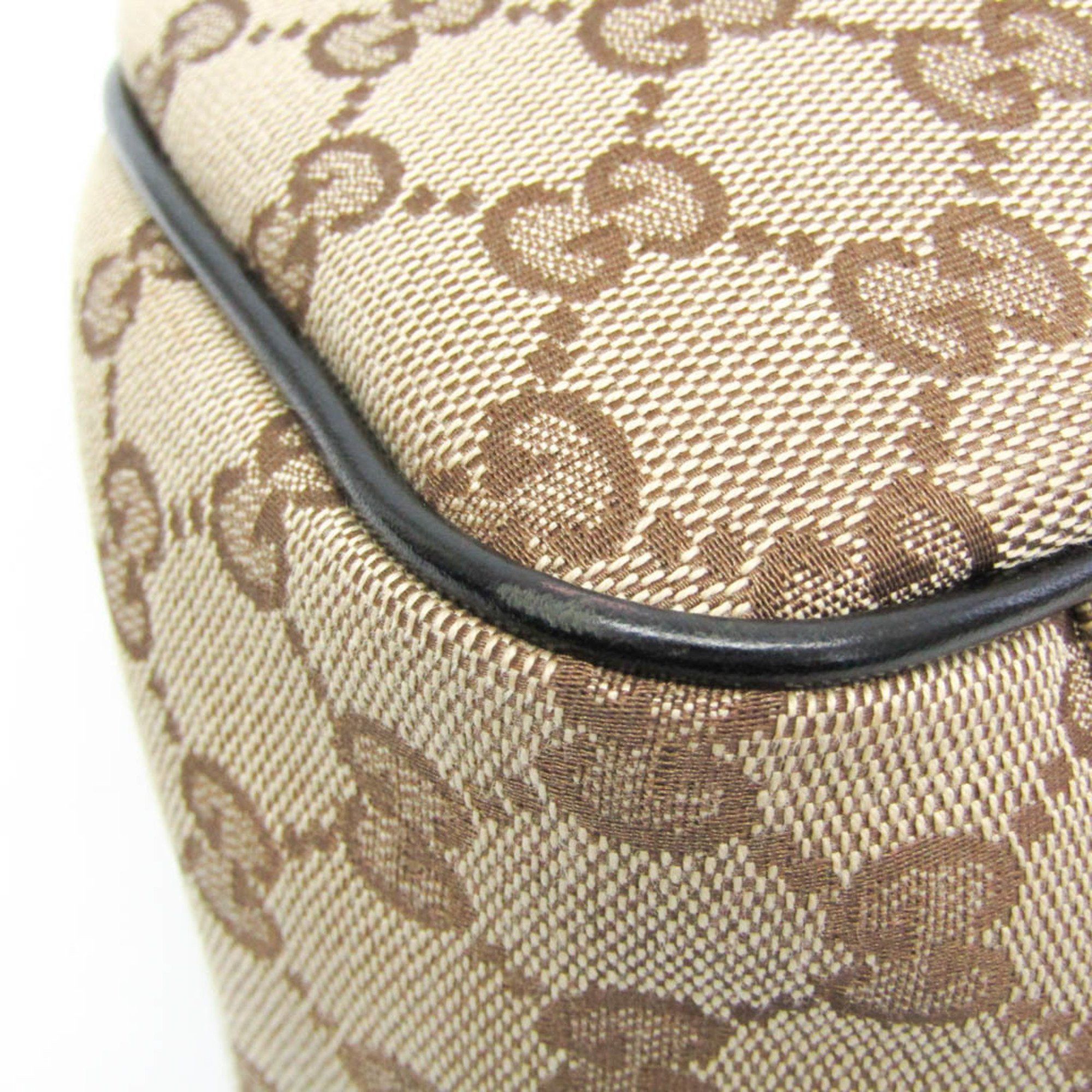 Gucci Gucci GG Twins 232957 Women's Canvas Tote Bag Beige,Black Size ONE SIZE - 5 Thumbnail