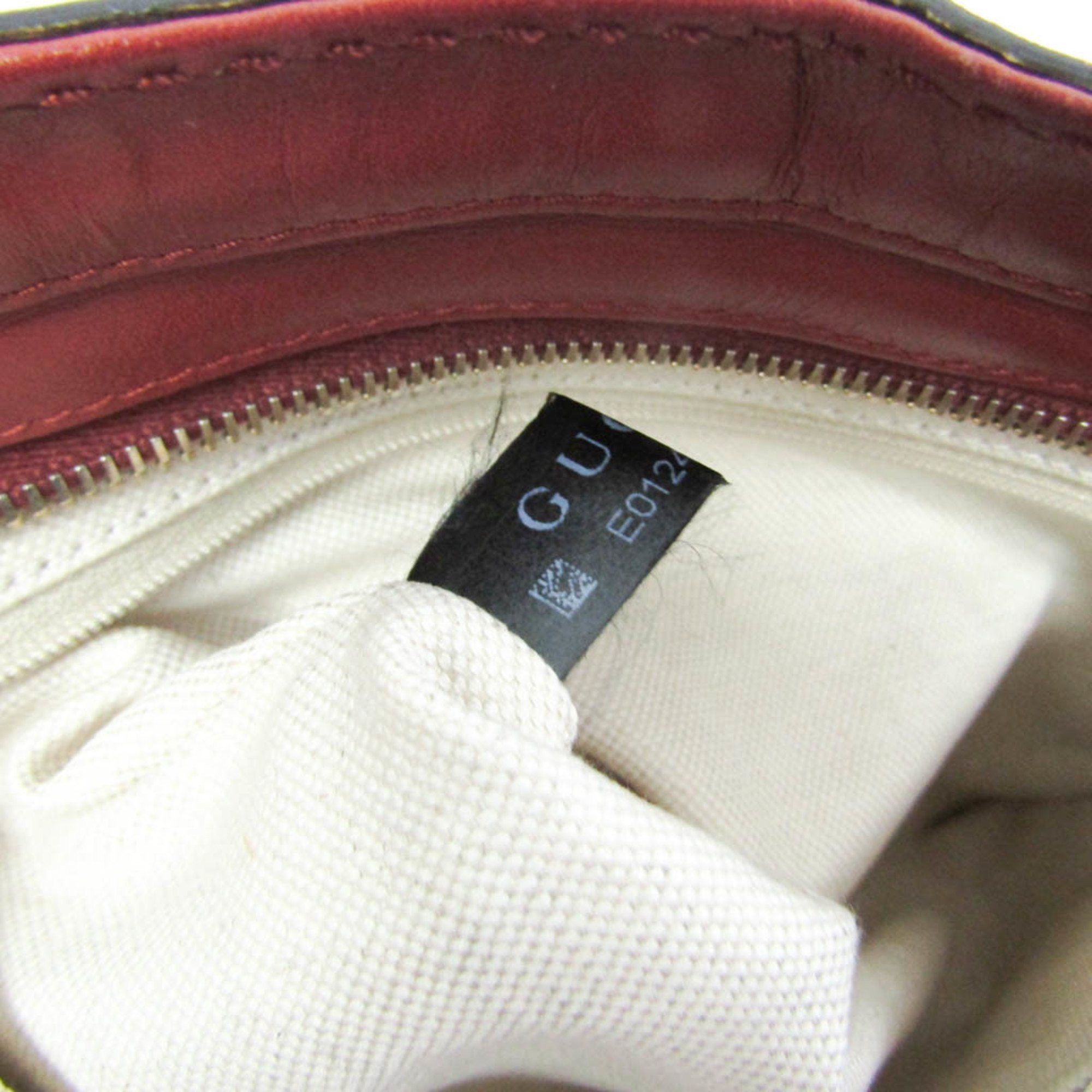 Gucci Gucci Sukey 296834 Women's GG Canvas,Leather Shoulder Bag Beige,Red Brown Size ONE SIZE - 16 Thumbnail