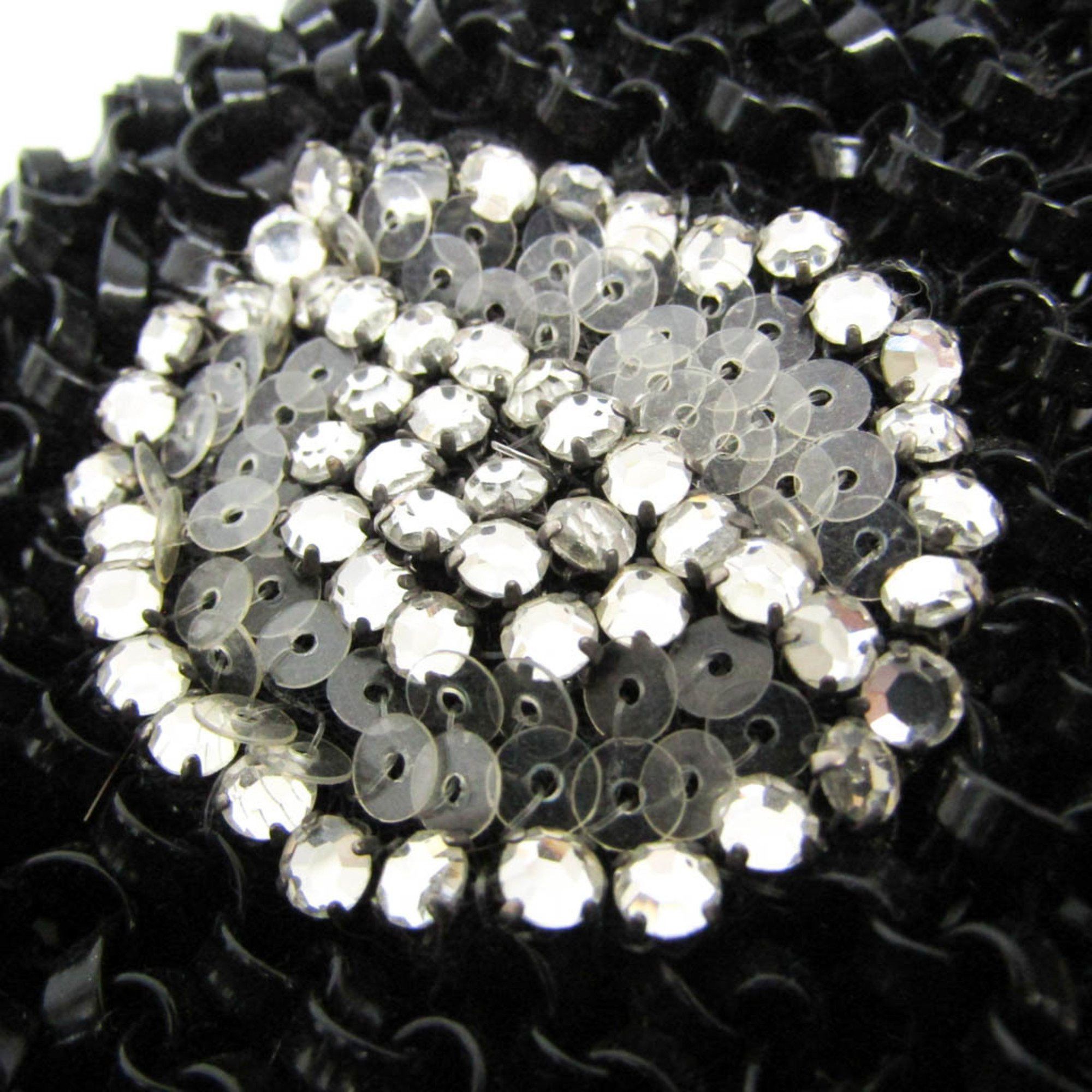 ANTEPRIMA Anteprima Animal Owl Women's Wire,Rhinestone Handbag Black,Clear Size ONE SIZE - 5 Thumbnail