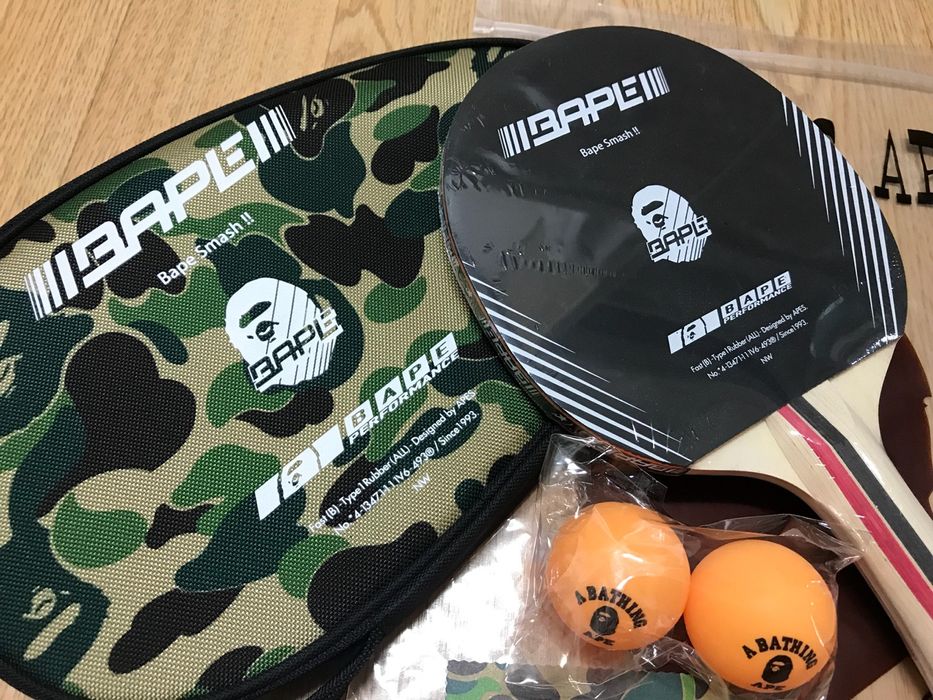 Bape bape table tennis set abc green camo | Grailed