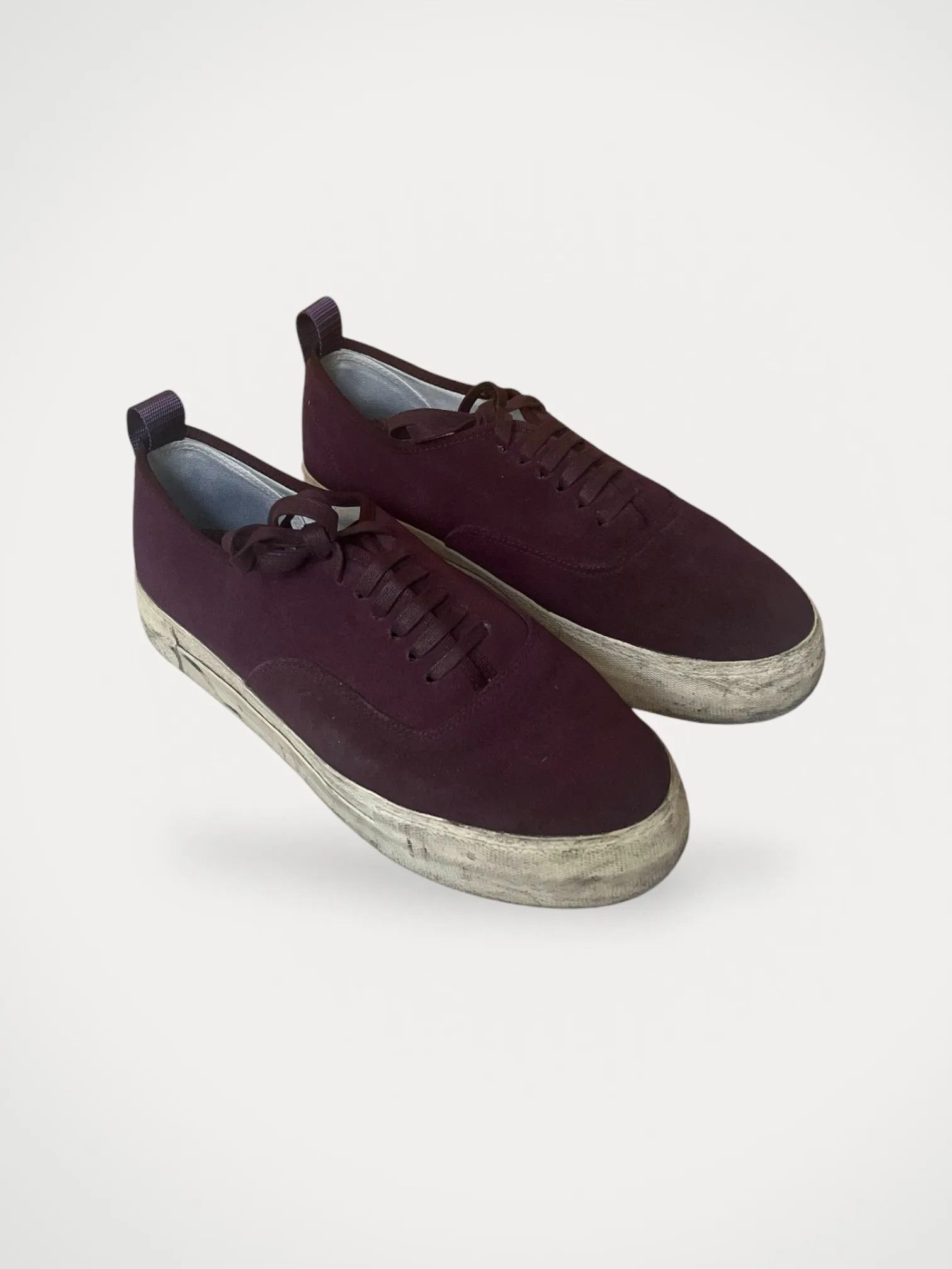 Eytys Eytys Mother Canvas Wine Sneakers Size US 11 / EU 44 - 2 Thumbnail