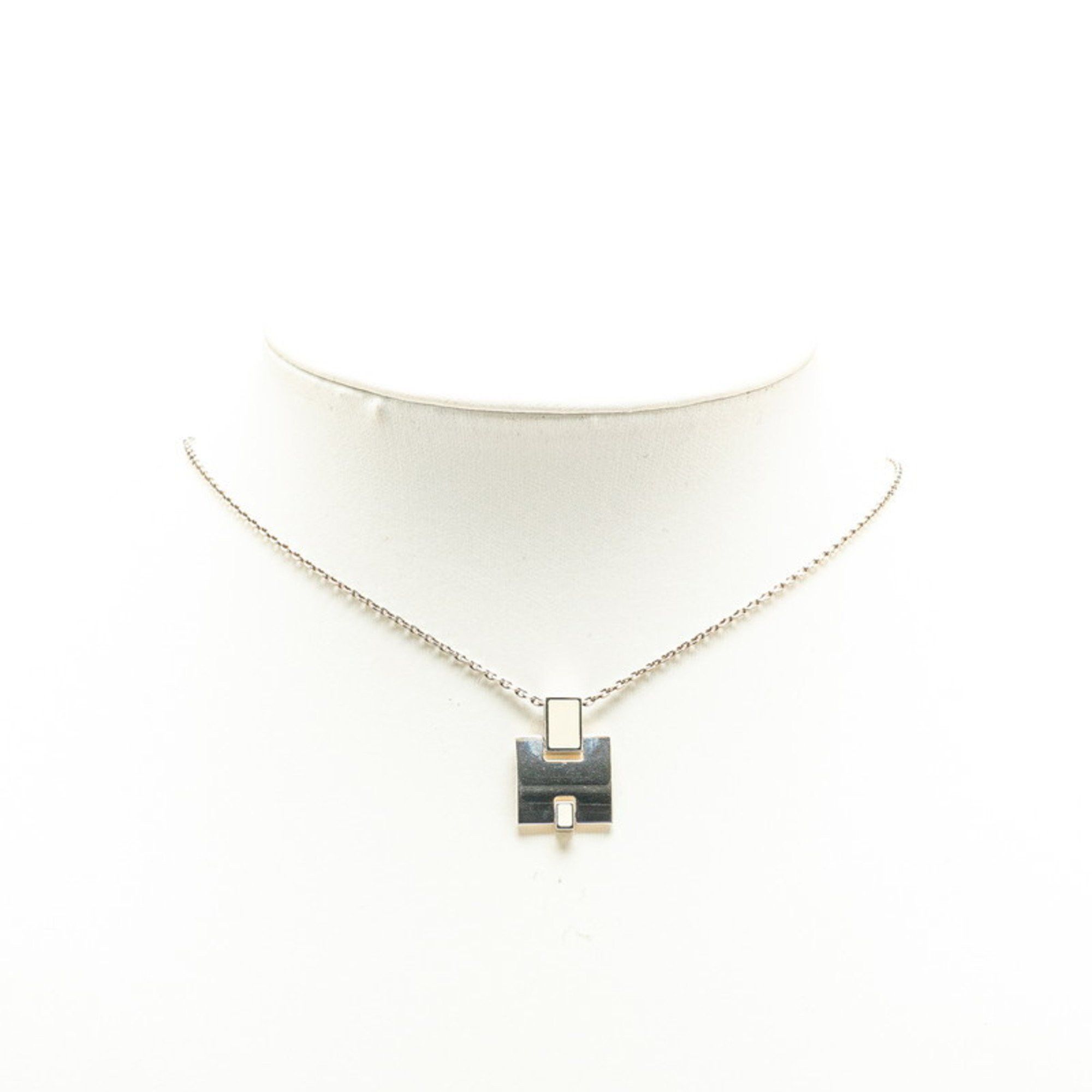 Hermes Hermes Irene Necklace White Silver Metal Women's HERMES Size ONE SIZE - 5 Thumbnail