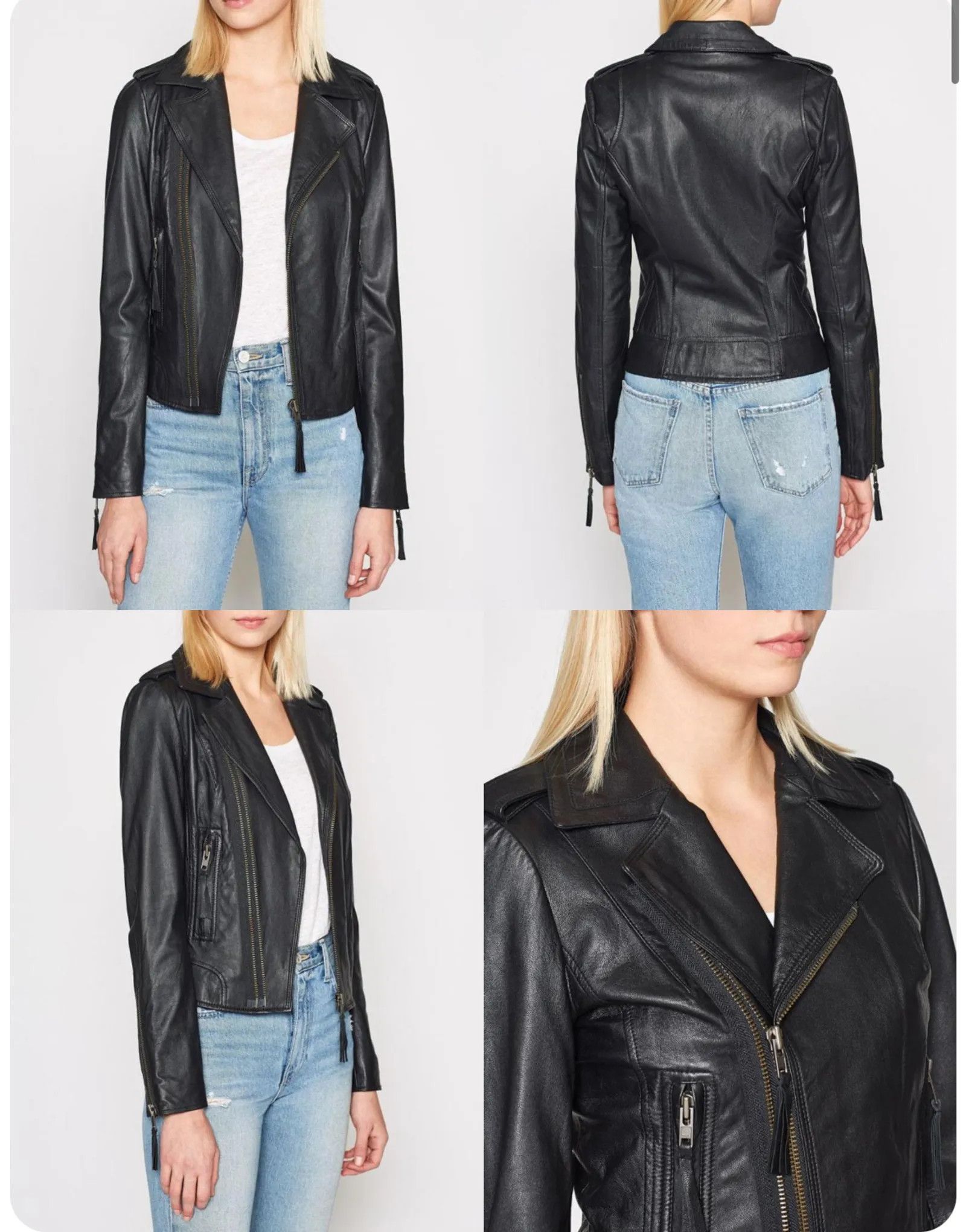 Joie Joie Ailey Leather Jacket Size XS / US 0-2 / IT 36-38 - 3 Thumbnail