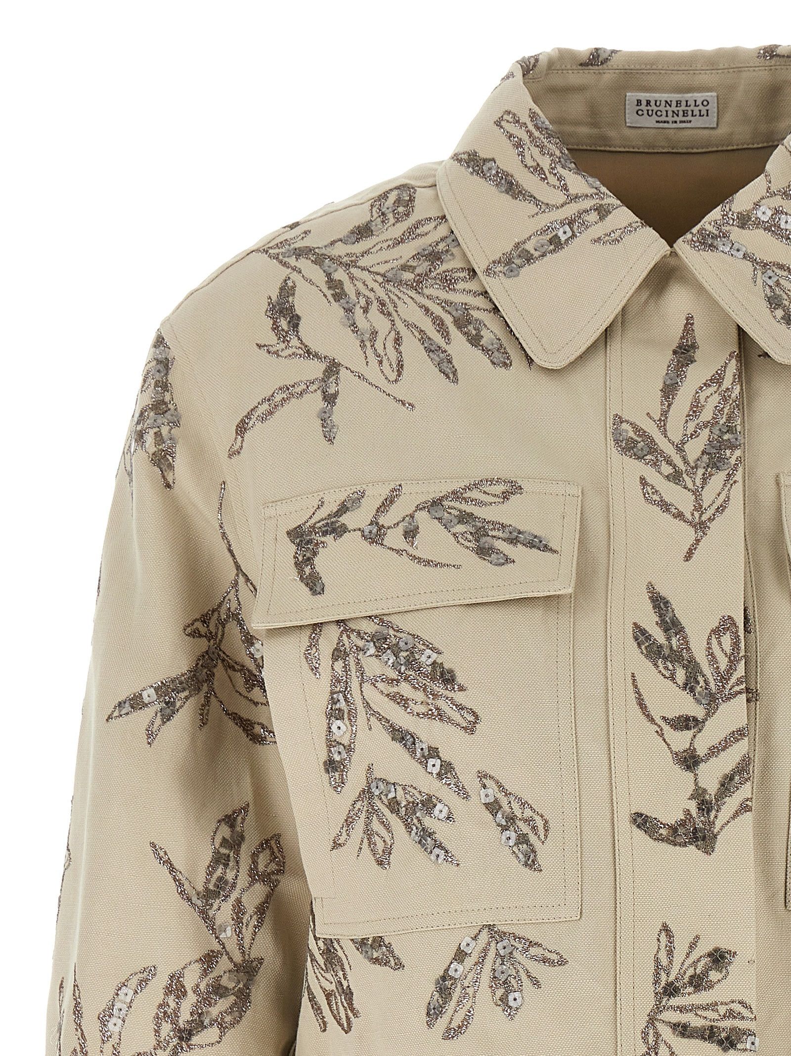 Brunello Cucinelli Embroidered Jacket Size M / US 6-8 / IT 42-44 - 3 Thumbnail