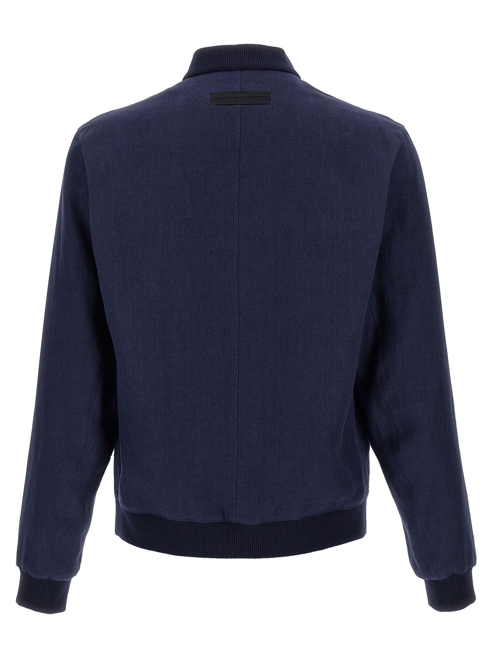 Ermenegildo Zegna Bomber Oasi Lino Size US M / EU 48-50 / 2 - 2 Thumbnail