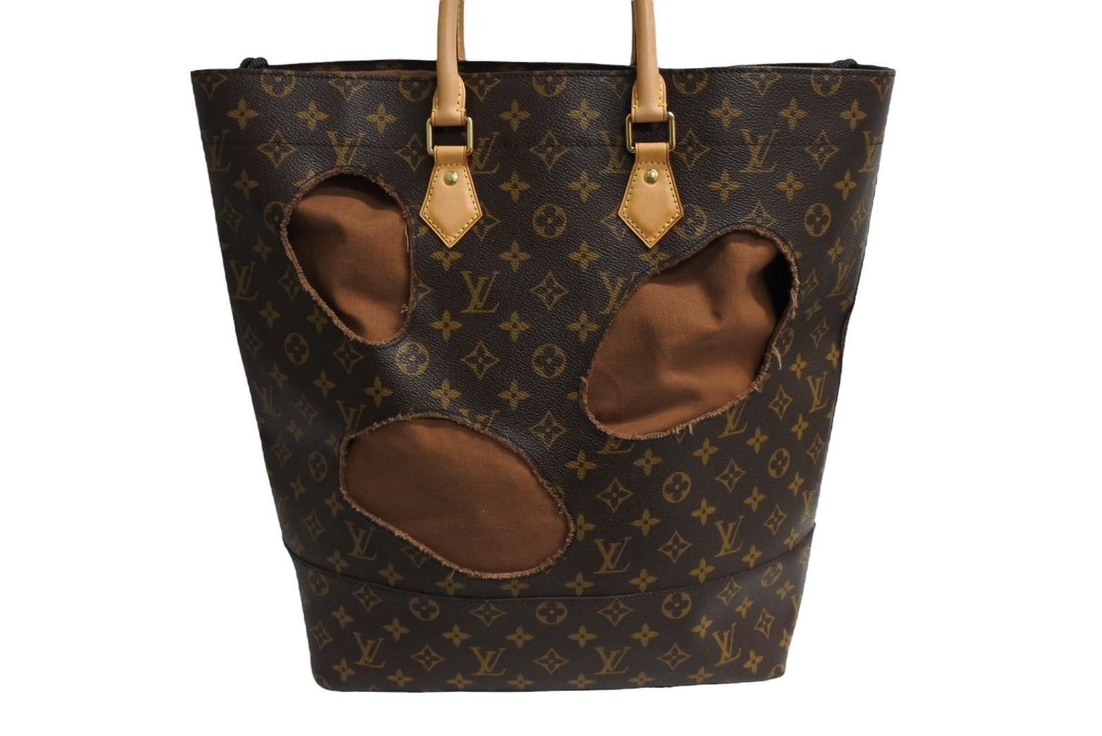 LOUIS VUITTON With Holes Tote Bag Comme des Garcons Rei Kawakubo