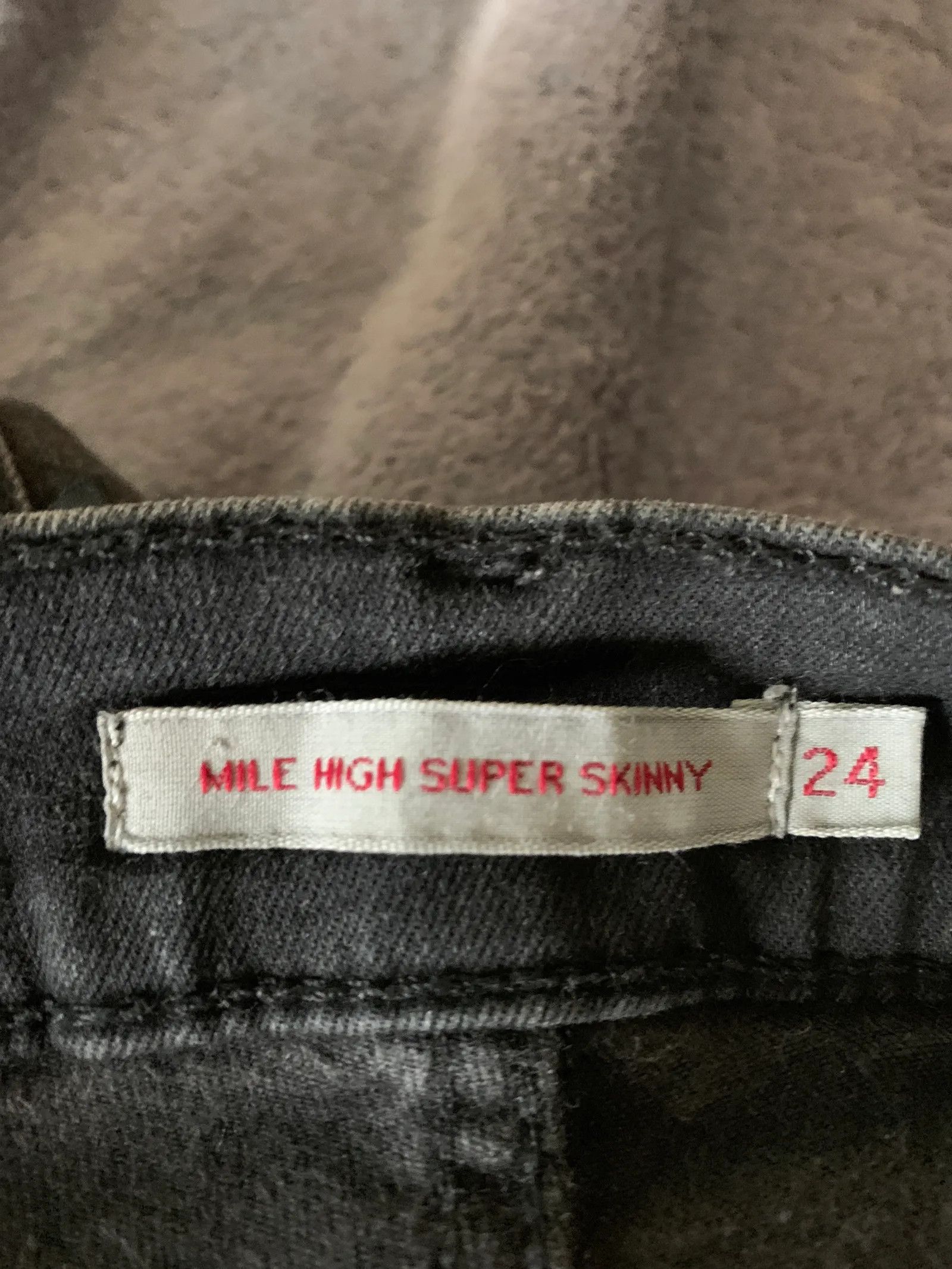 Levi's Levi's MILE HIGH SUPER SKINNY Jeans Size 24" / US 00 / IT 34 - 4 Thumbnail