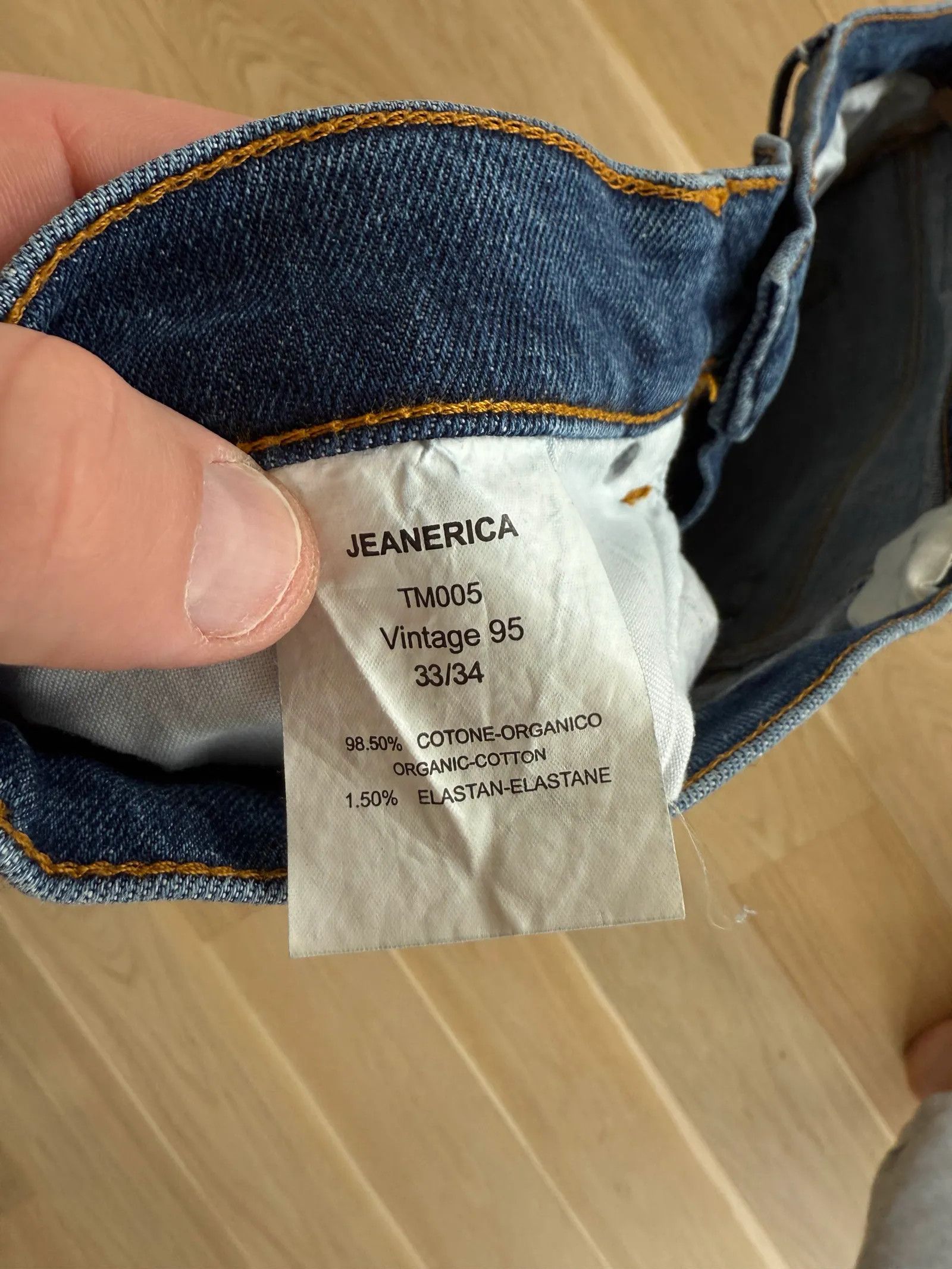 JEANERICA JEANERICA TM005 Jeans Size 33" - 2 Thumbnail