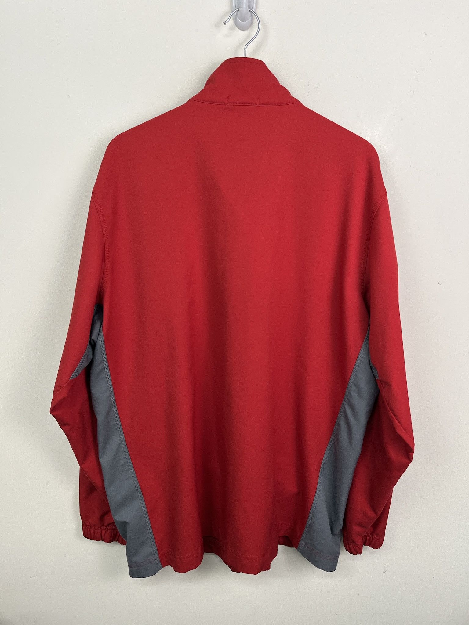 Nike Vintage Y2K Nike Red Zip Up Light Sweatshirt Windbreaker Size XL Size US XL / EU 56 / 4 - 3 Thumbnail
