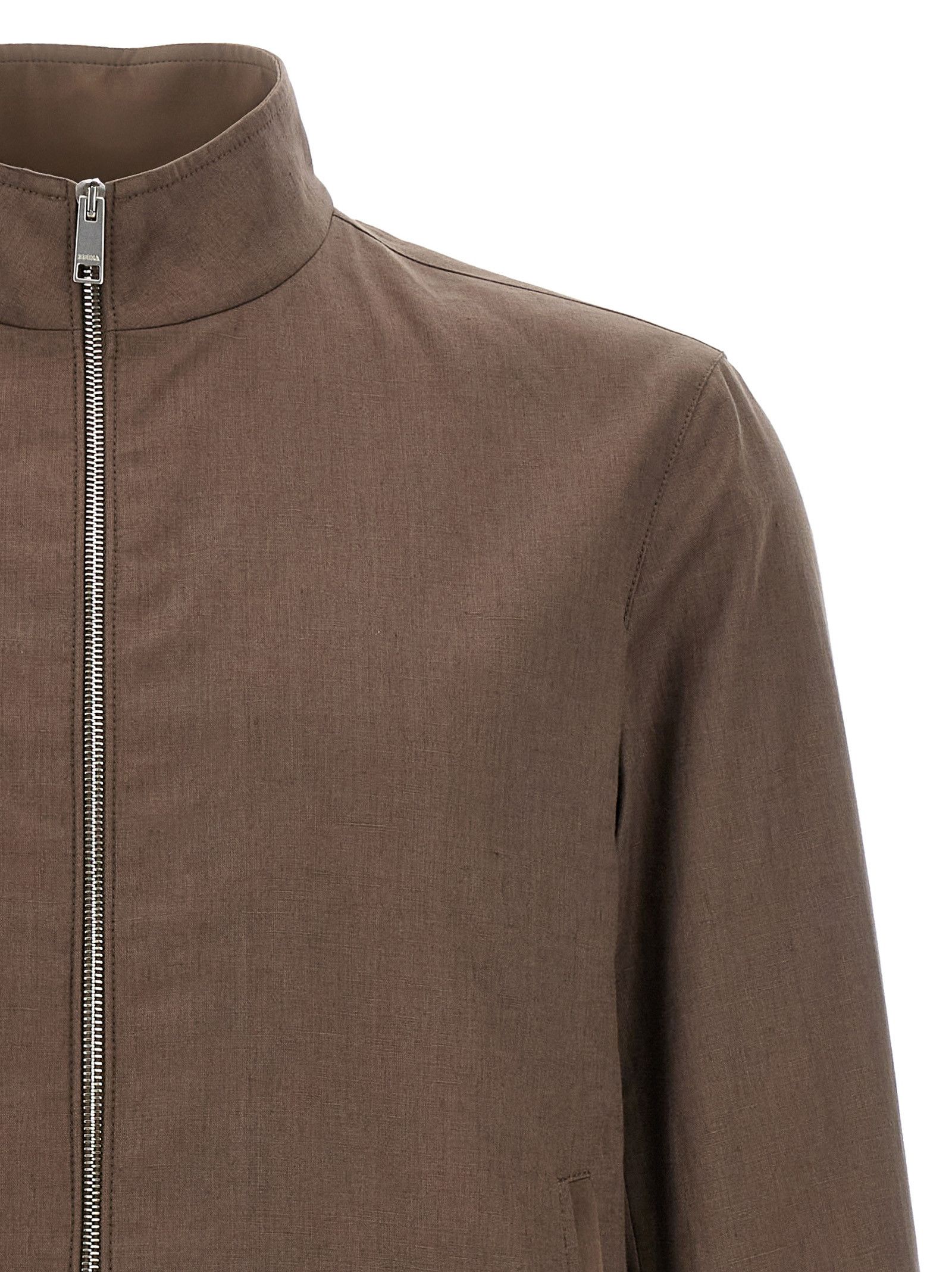 Ermenegildo Zegna Linen Oasis Blouson Size US L / EU 52-54 / 3 - 3 Thumbnail