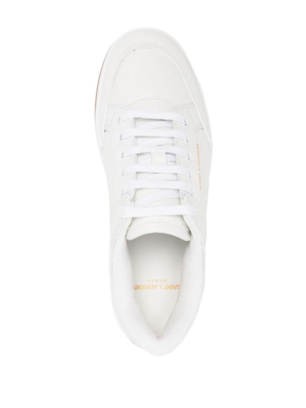 Saint Laurent Paris SL/61 lace-up sneakers in perforated leather Size US 5 / IT 35 - 4 Thumbnail