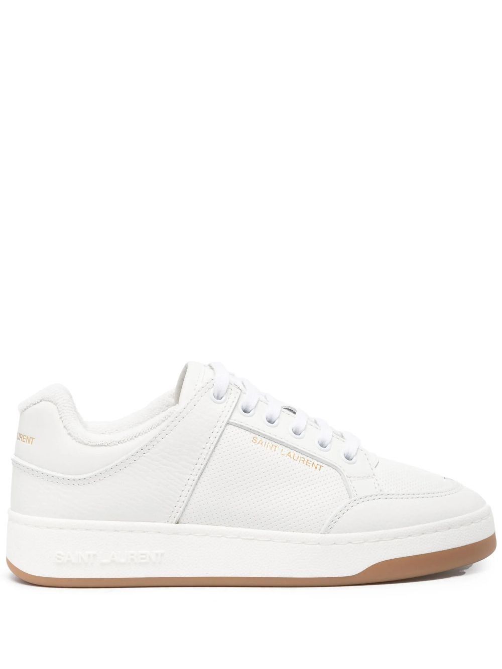 Saint Laurent Paris SL/61 lace-up sneakers in perforated leather Size US 8 / IT 38 - 2 Thumbnail