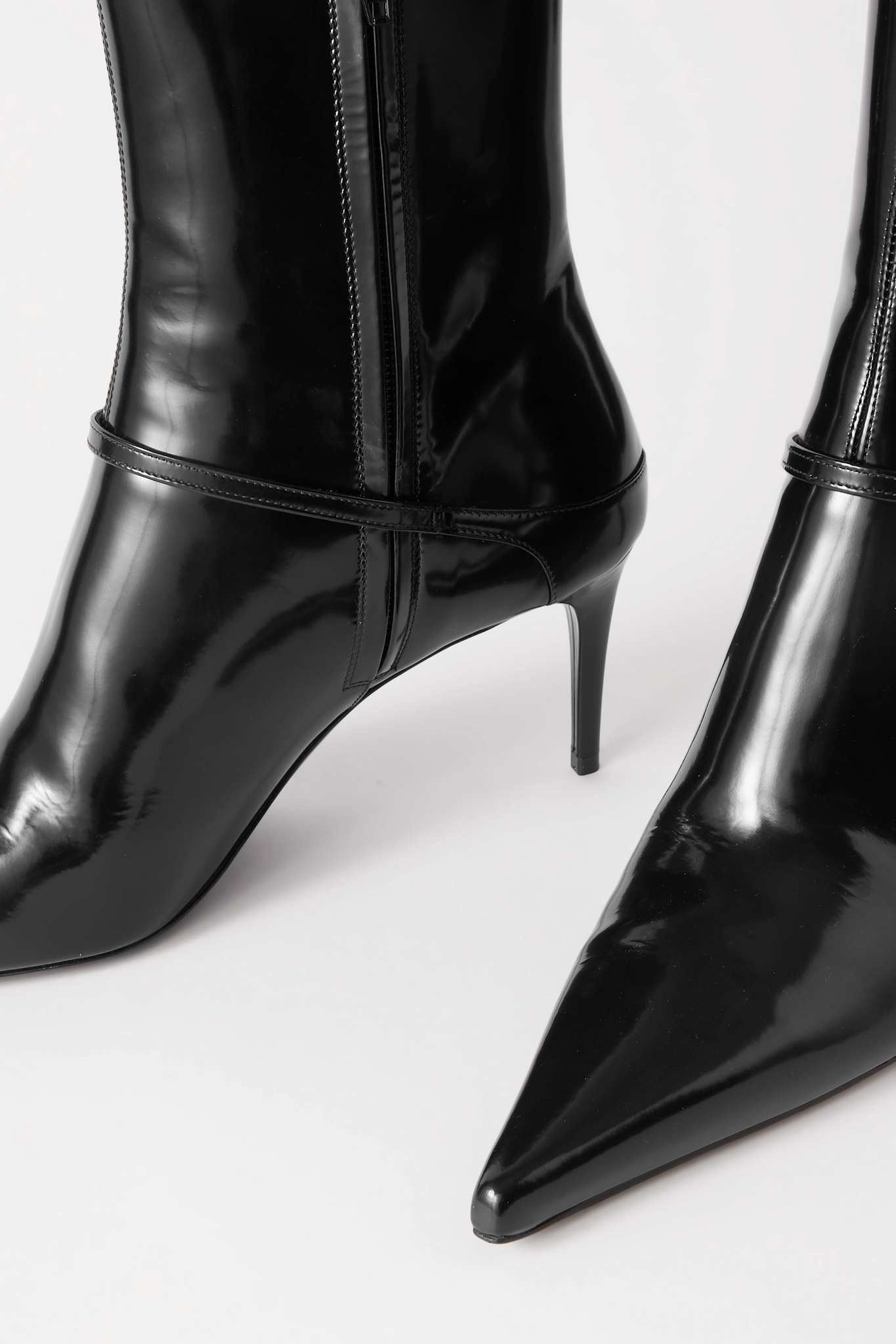 Saint Laurent Paris VENDOME booties in glazed leather Size US 5 / IT 35 - 4 Thumbnail
