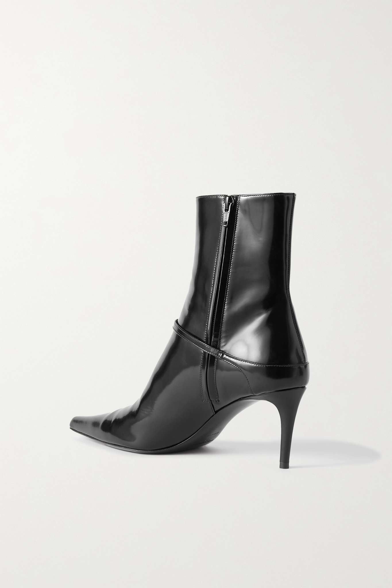 Saint Laurent Paris VENDOME booties in glazed leather Size US 8 / IT 38 - 3 Thumbnail