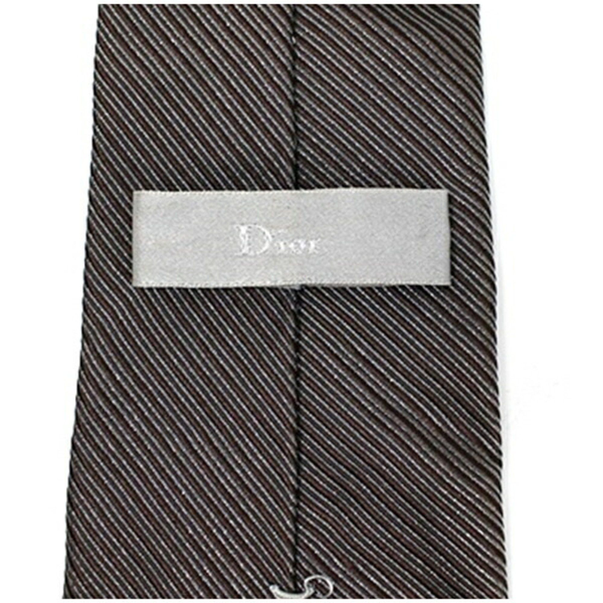 Dior Christian Dior Silk Nylon Tie Striped Men's Size ONE SIZE - 5 Thumbnail