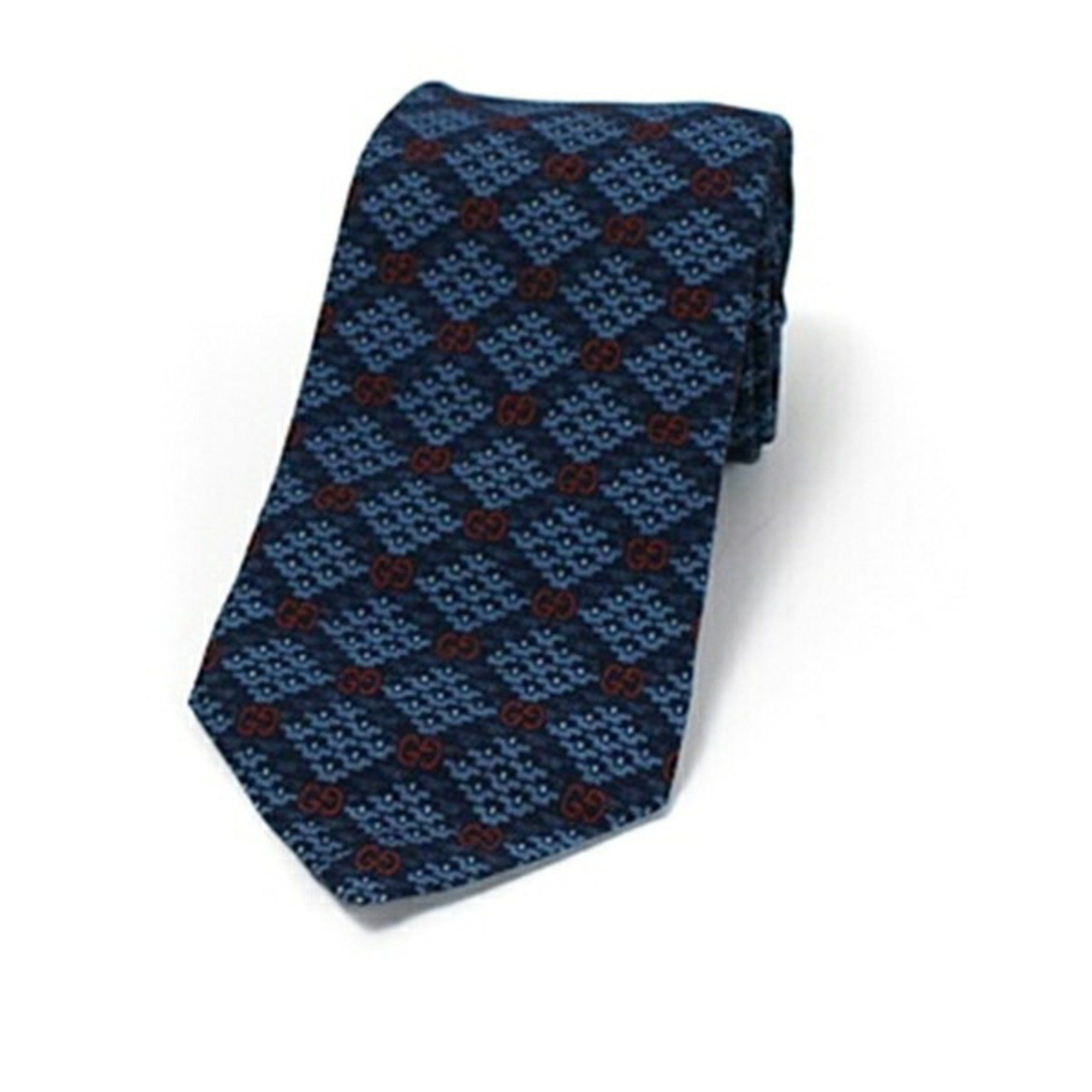 Gucci Gucci Rayon Necktie, Unused, GG Pattern, GUCCI 633992, Men's, Slim Fit Size ONE SIZE - 3 Thumbnail