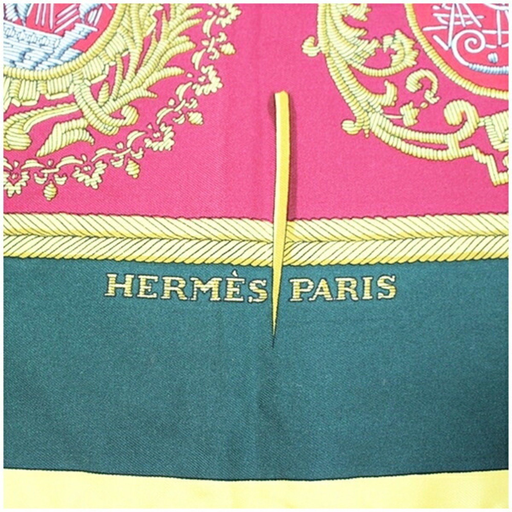 Hermes Hermes scarf muffler Carre 90 LES ARMES PARIS Paris emblem HERMES women's Size ONE SIZE - 8 Thumbnail