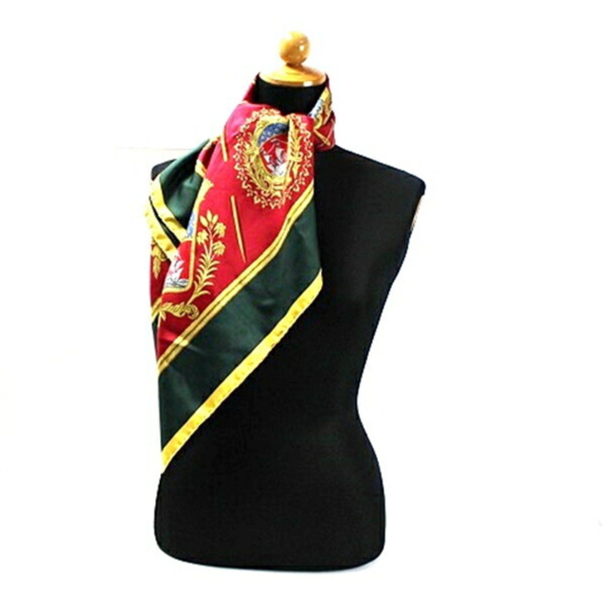 Hermes Hermes scarf muffler Carre 90 LES ARMES PARIS Paris emblem HERMES women's Size ONE SIZE - 4 Thumbnail