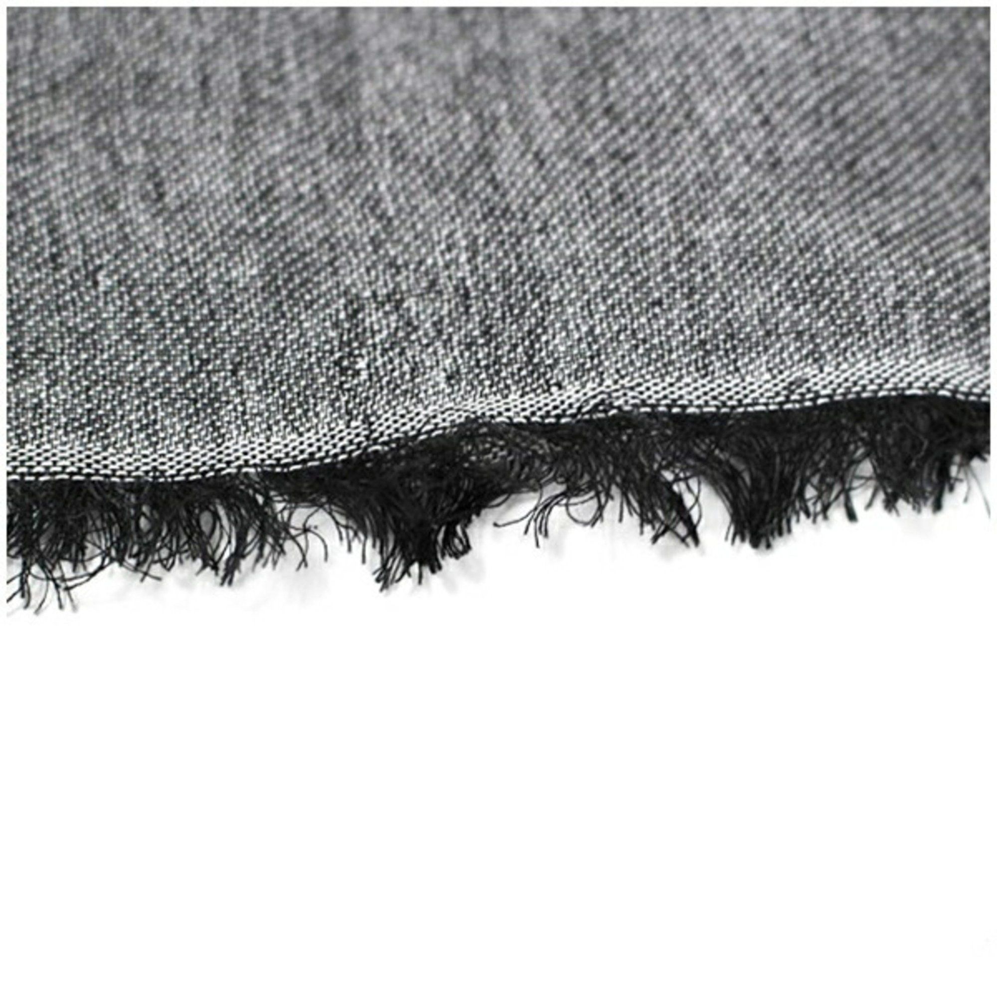 Armani Armani Collezioni Viscose Modal Scarf Grey ARMANI COLLEZIONI Women's Size ONE SIZE - 6 Thumbnail