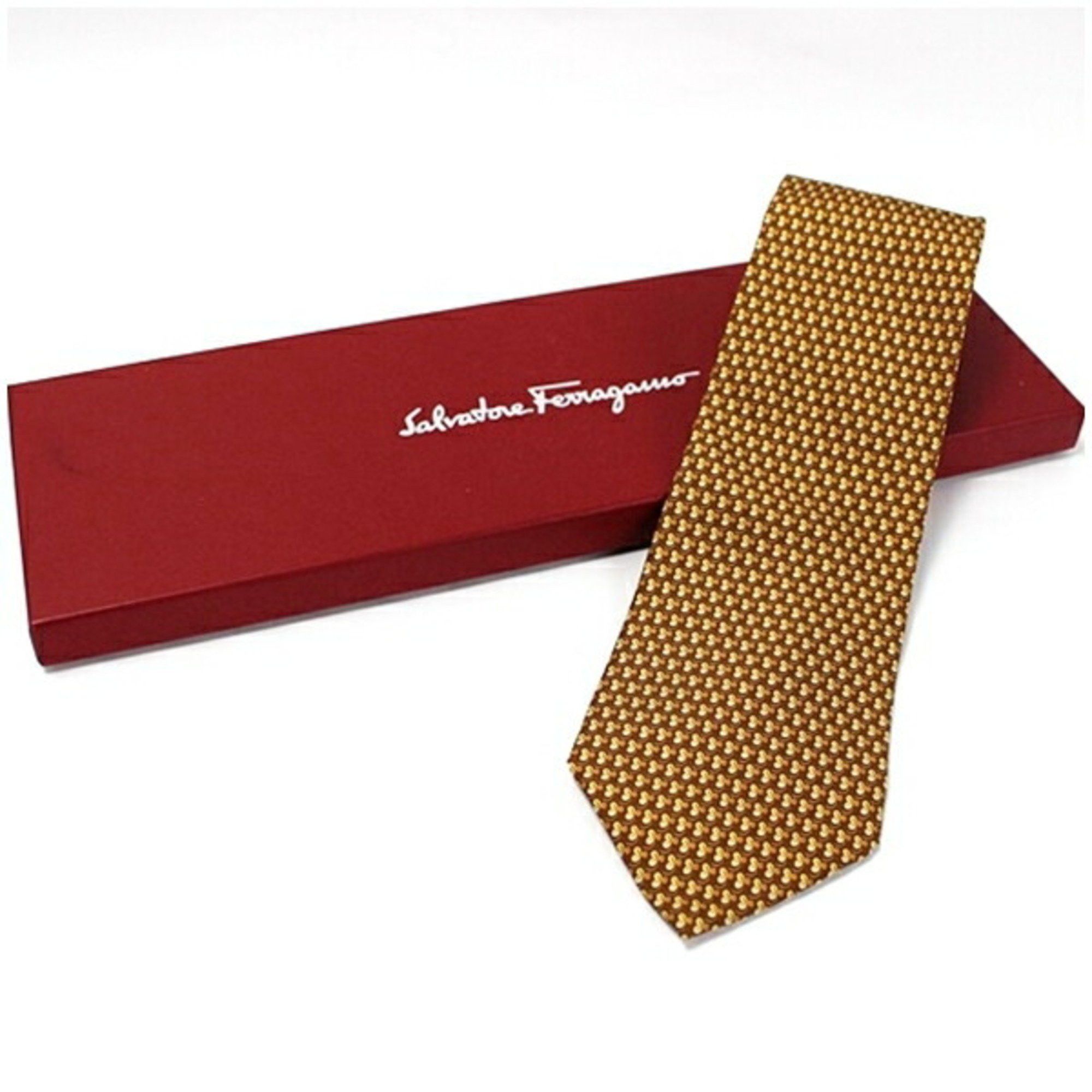 Salvatore Ferragamo Salvatore Ferragamo Silk Tie Unused Men's Size ONE SIZE - 2 Thumbnail