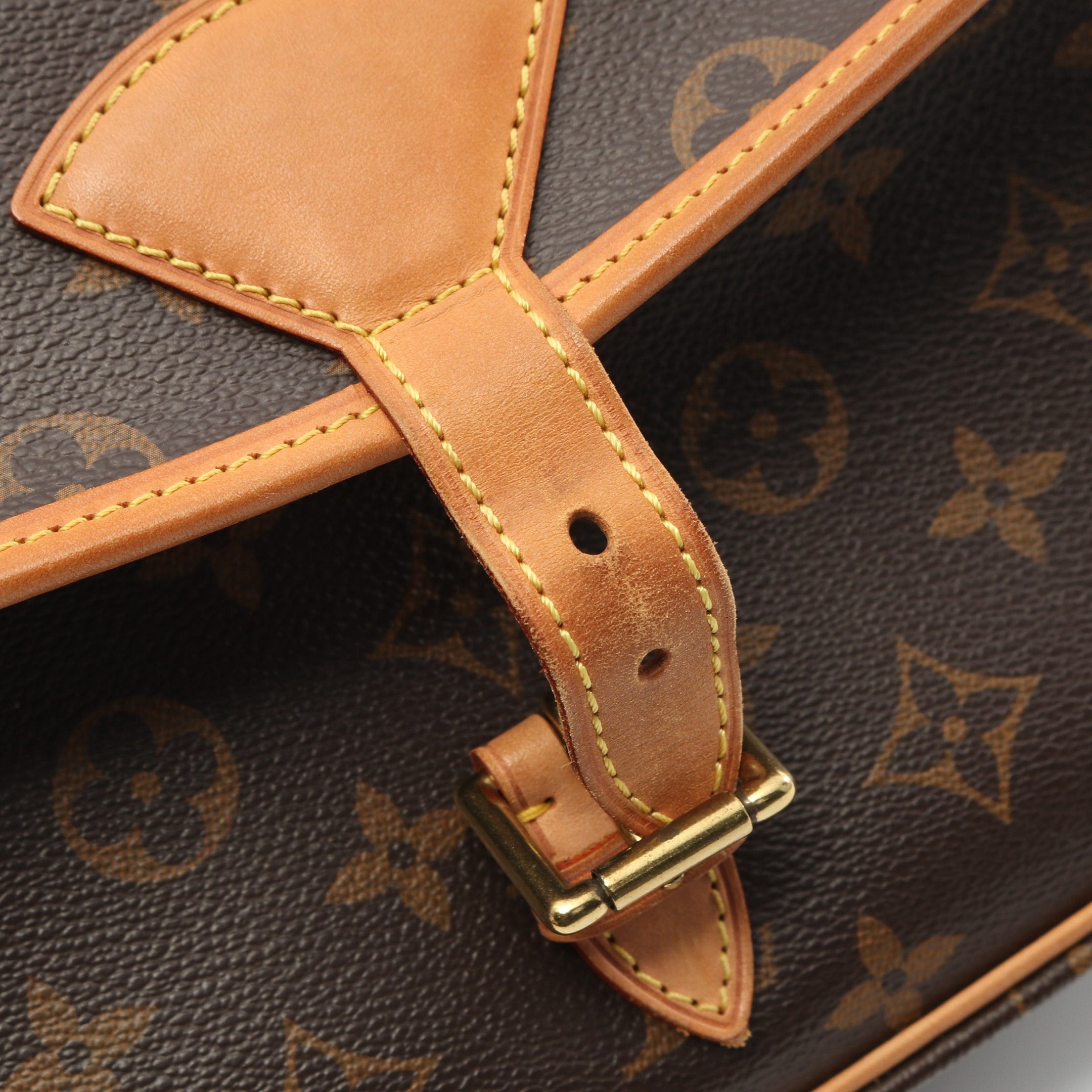 Louis Vuitton Louis Vuitton Sologne Monogram Shoulder Bag Leather Brown Size ONE SIZE - 10 Thumbnail