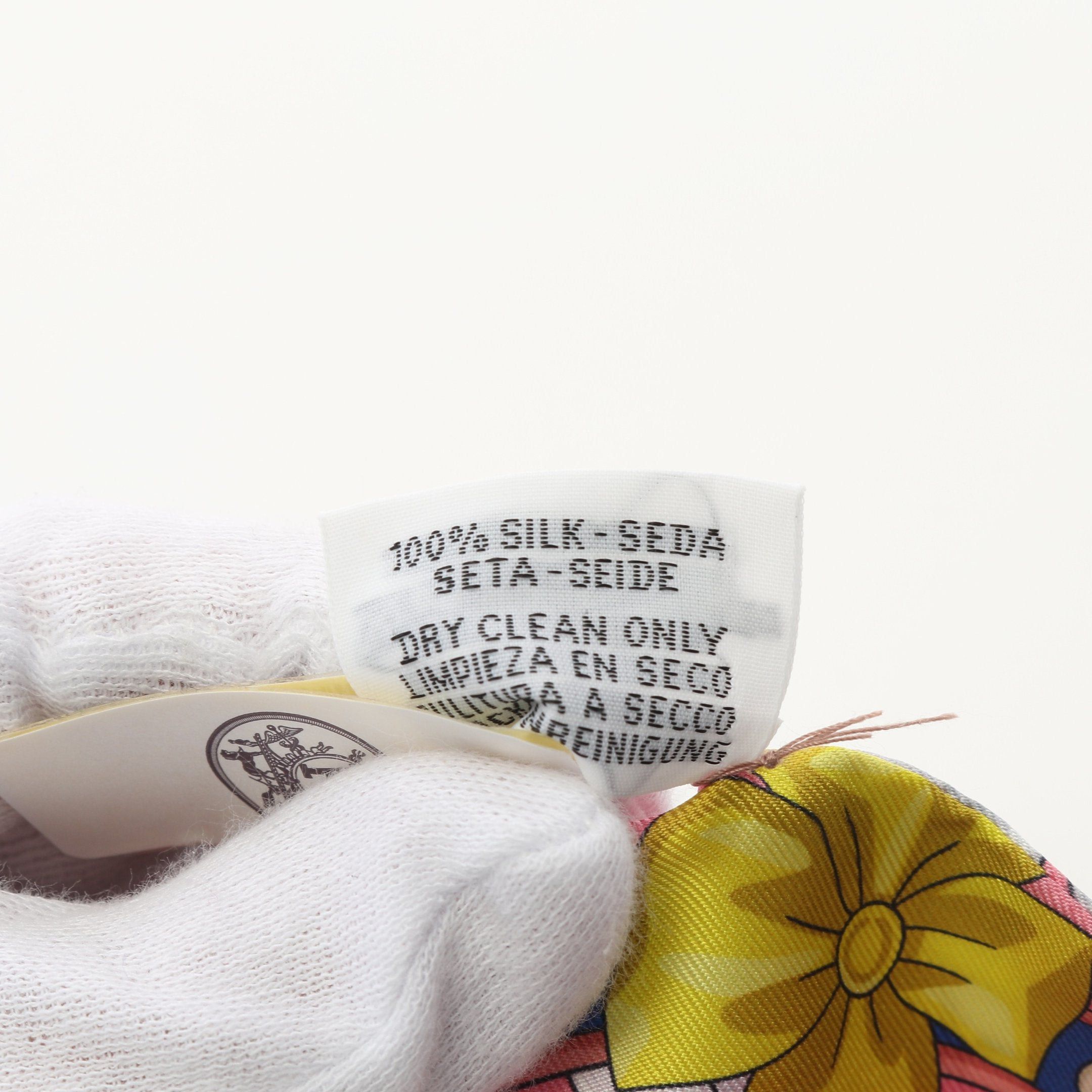 Hermes Hermes Twilly Harnais De Coeur Scarf Silk Pink Multicolor Size ONE SIZE - 3 Thumbnail