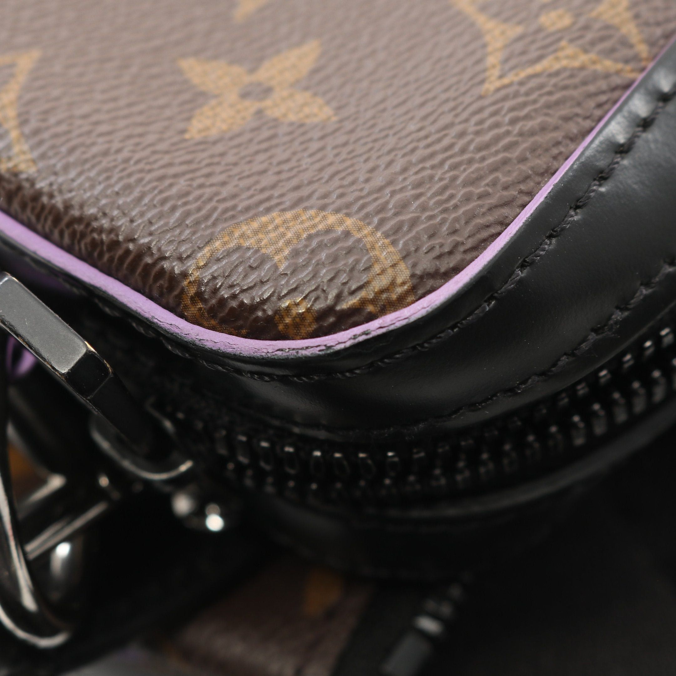 Louis Vuitton Louis Vuitton Trio Messenger Monogram Macassar Shoulder Bag Leather Brown Black Purple Size ONE SIZE - 7 Thumbnail