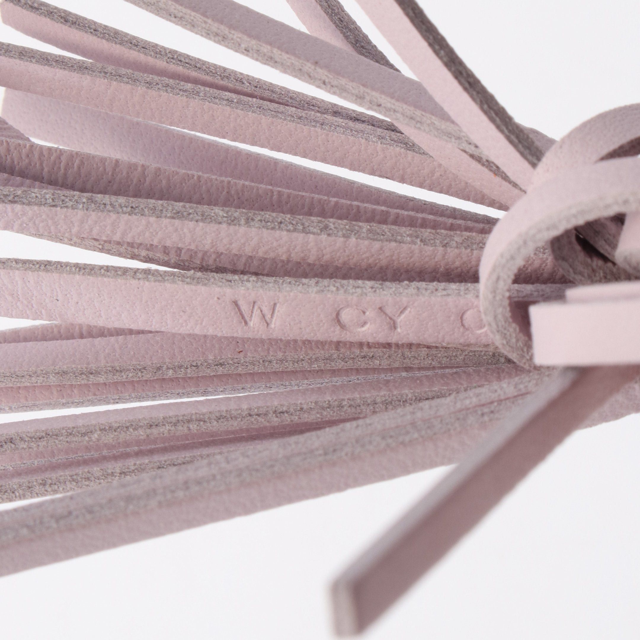 Hermes Hermes Pulpe Mauve Pail Bag Charm Key Ring Veau Epsom Aagneau Light Pink Silver Hardware Double Engraved Size ONE SIZE - 4 Thumbnail
