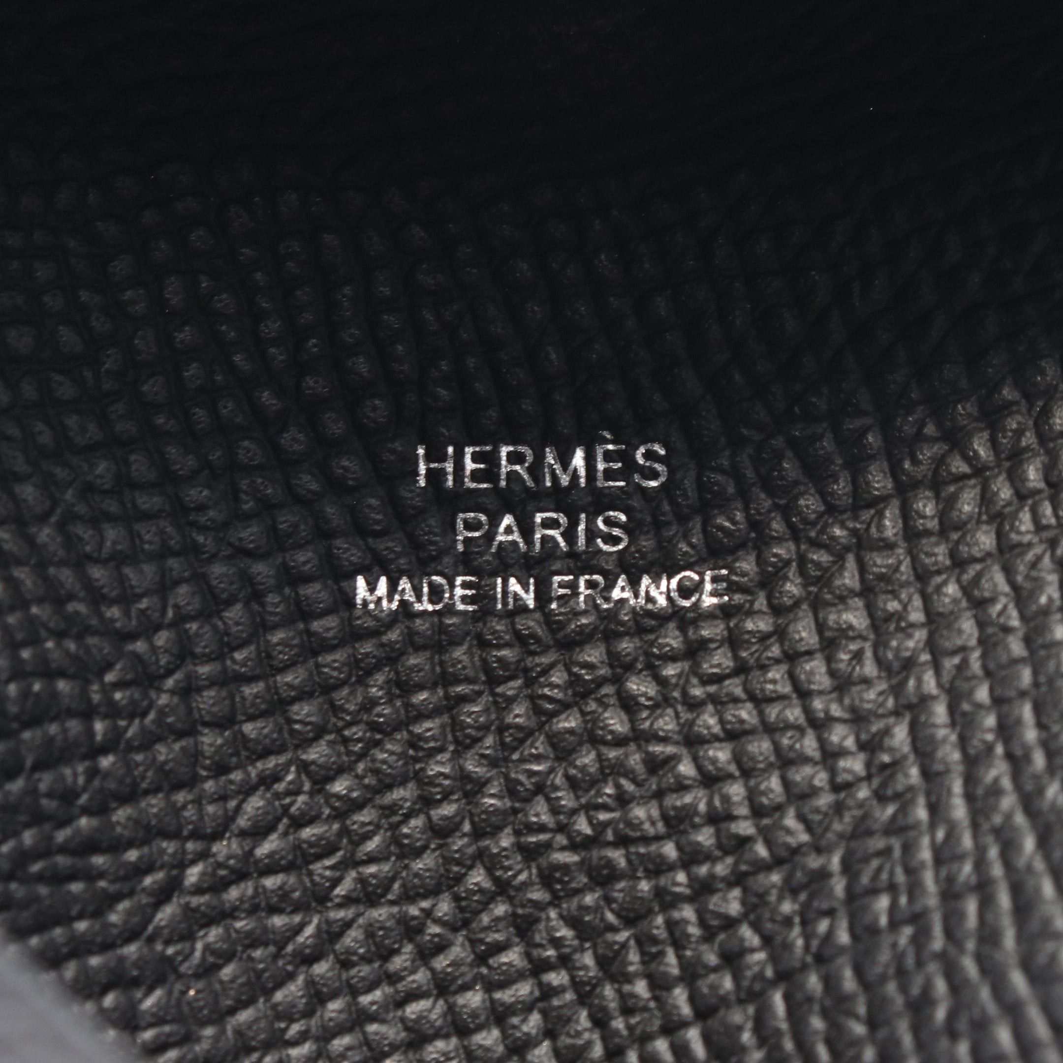 Hermes Hermes Bastia Coin Purse Veau Epsom Black Silver Hardware Size ONE SIZE - 4 Thumbnail