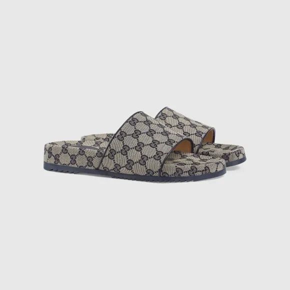 Gucci Gucci GG Canvas Slide Sandals SIZE 9 Size ONE SIZE - 3 Thumbnail