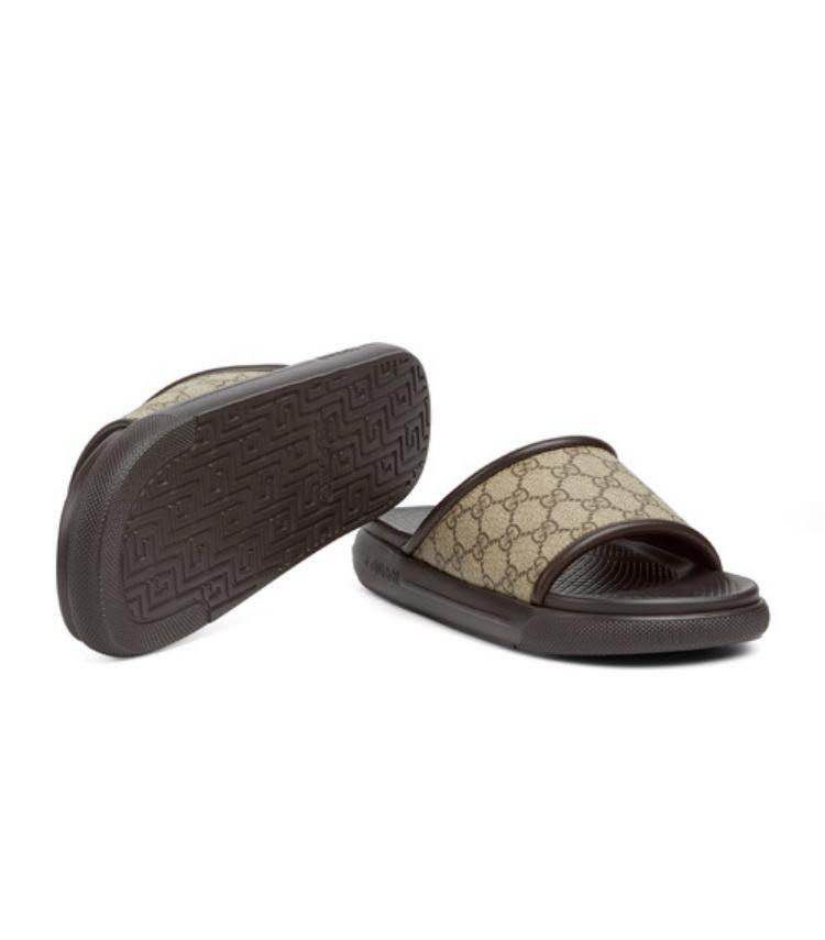 Gucci Gucci GG Supreme Canvas Slide Sandals SIZE 7 Size ONE SIZE - 2 Thumbnail