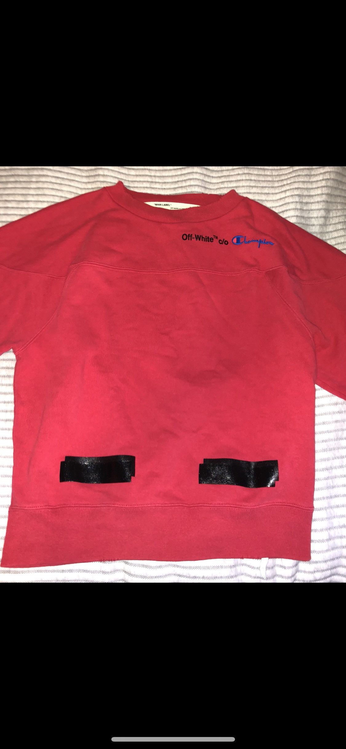 Champion Off White Off White X Champion Crewneck Grailed