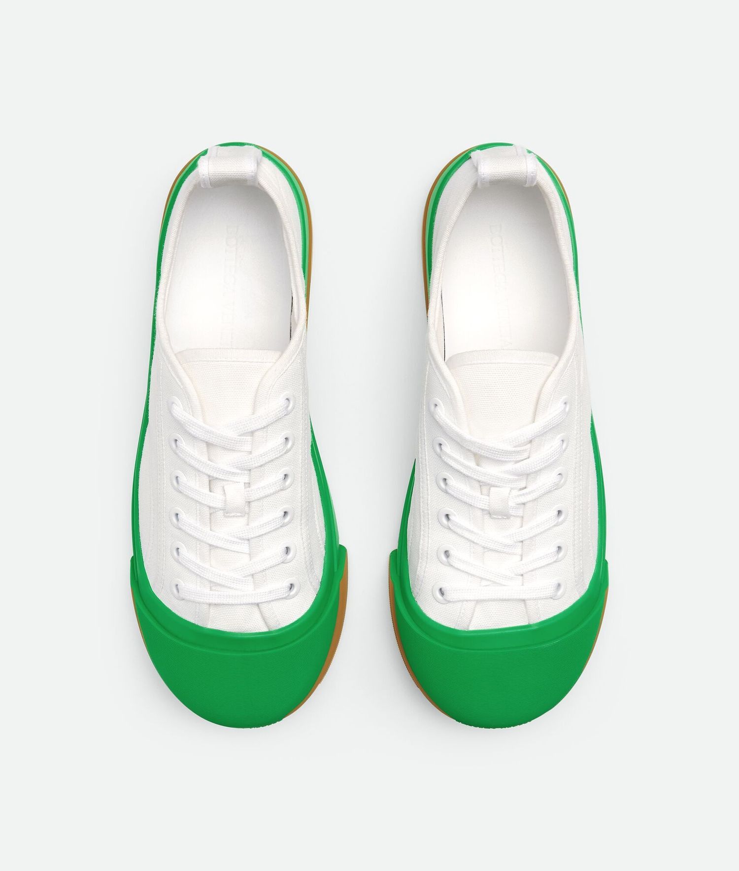 Bottega Veneta Bottega Veneta Vulcan Sneakers in white/green Size US 12 / EU 45 - 2 Thumbnail