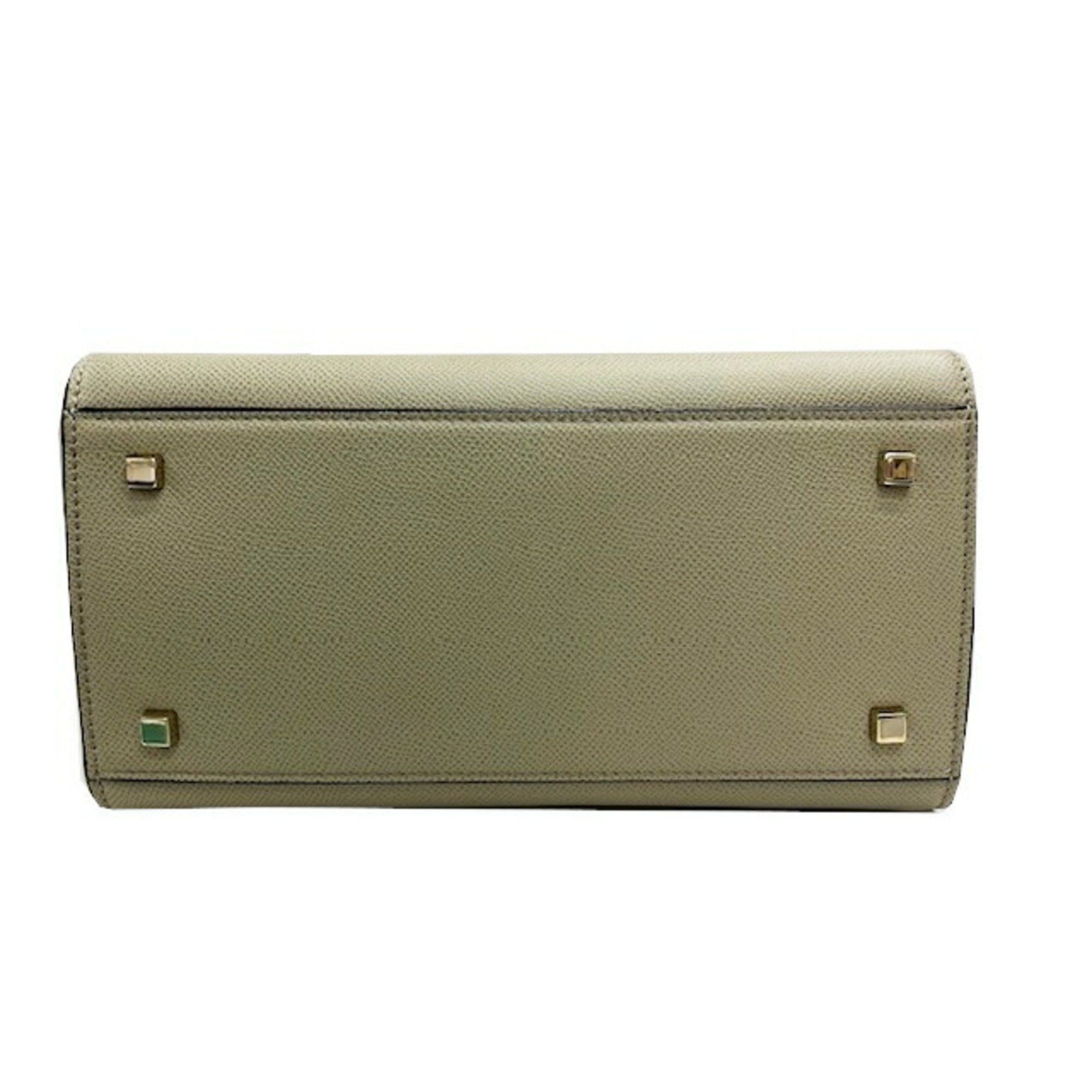 Valextra Valextra 2 Handle Milano Bag Mini Soft Calfskin Tundra Green Handbag Shoulder for Women Size ONE SIZE - 5 Thumbnail