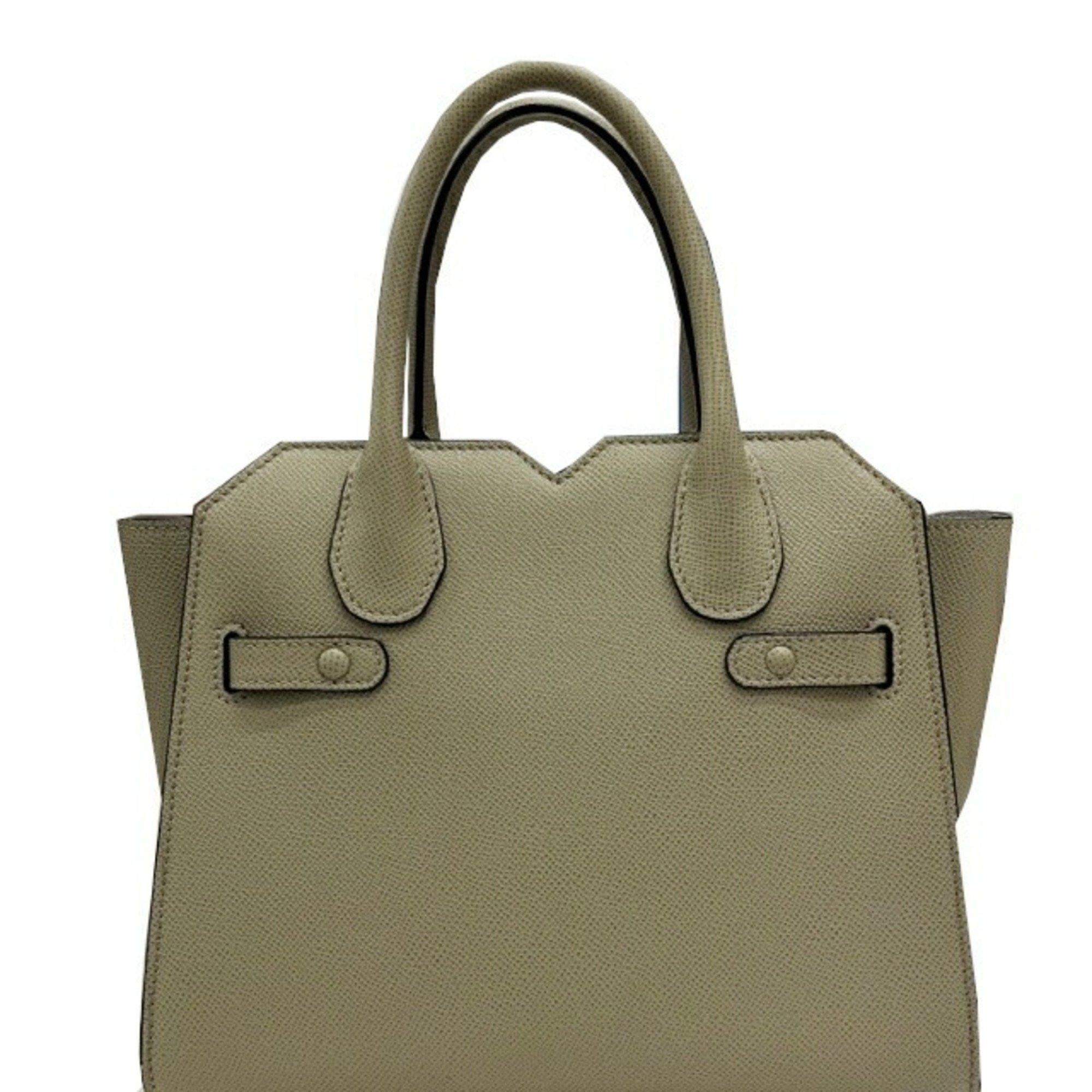 Valextra Valextra 2 Handle Milano Bag Mini Soft Calfskin Tundra Green Handbag Shoulder for Women Size ONE SIZE - 2 Thumbnail