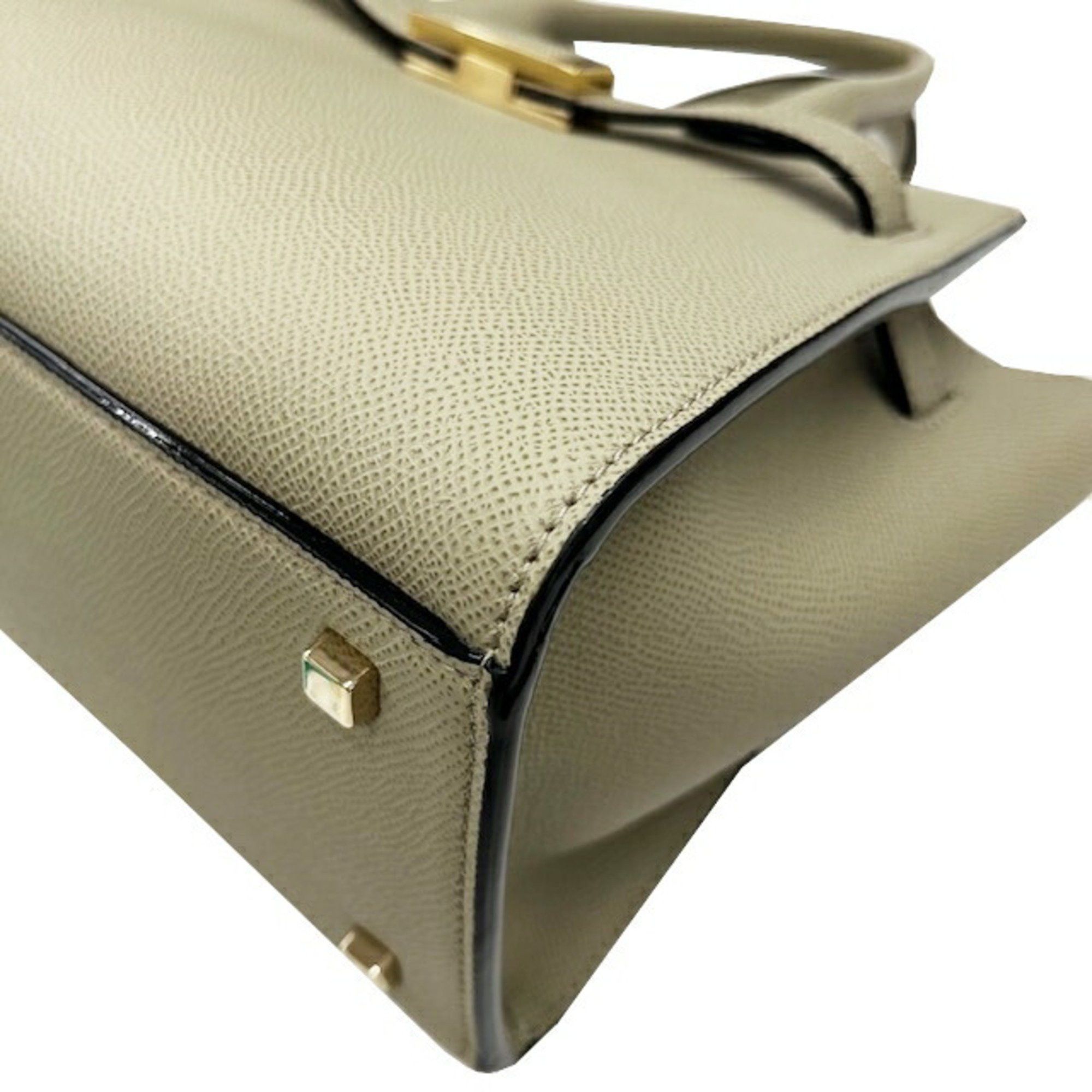 Valextra Valextra 2 Handle Milano Bag Mini Soft Calfskin Tundra Green Handbag Shoulder for Women Size ONE SIZE - 7 Thumbnail
