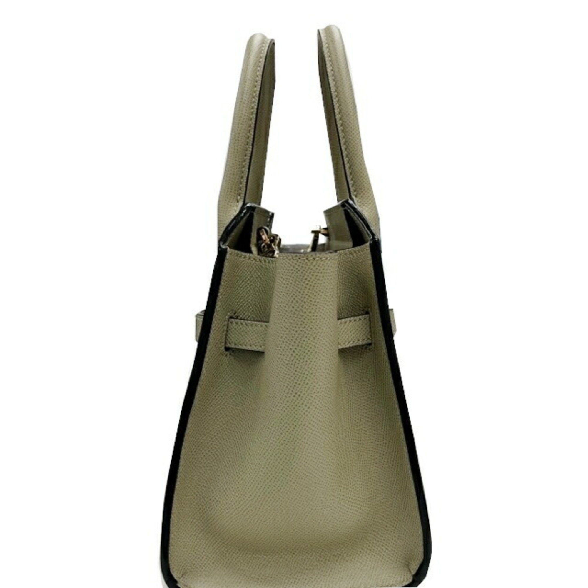 Valextra Valextra 2 Handle Milano Bag Mini Soft Calfskin Tundra Green Handbag Shoulder for Women Size ONE SIZE - 4 Thumbnail
