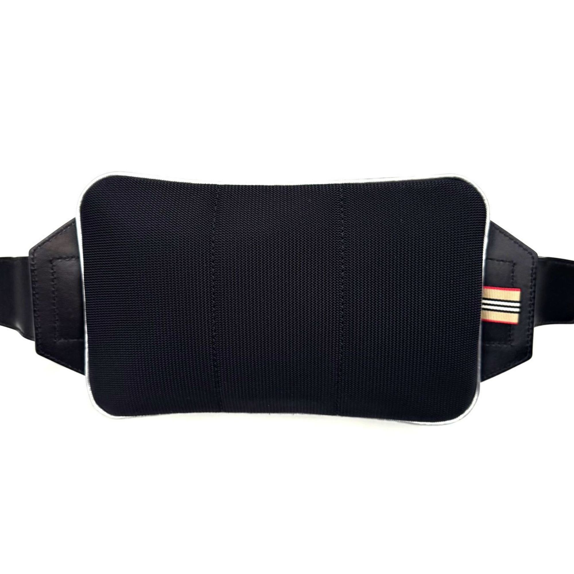 Burberry Burberry Body Bag Waist Shoulder Metallic Silver Leather Men Women Size ONE SIZE - 2 Thumbnail