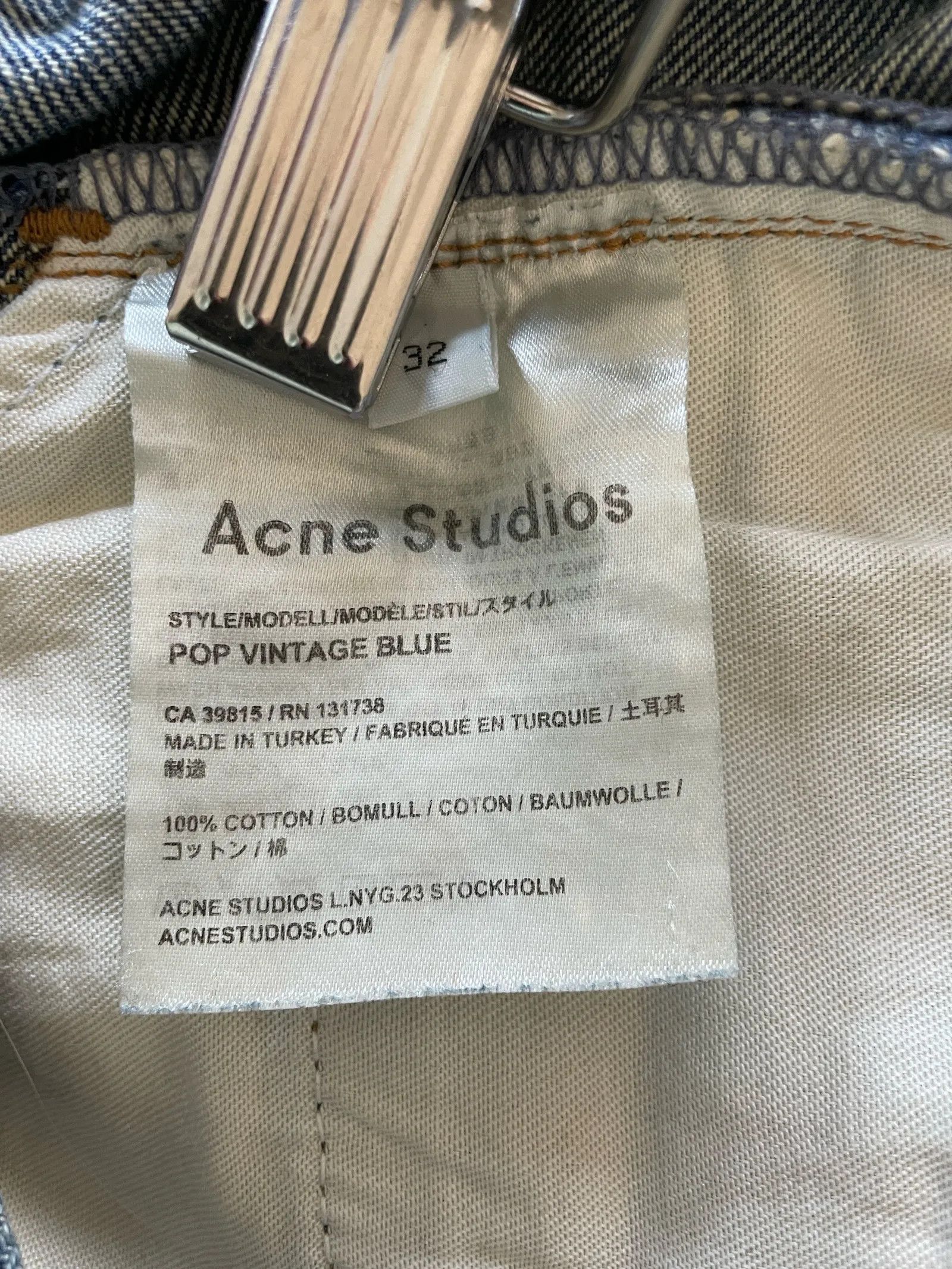 Acne Studios Acne Studios POP Vintage blue Jeans Size 32" / US 10 / IT 46 - 3 Thumbnail