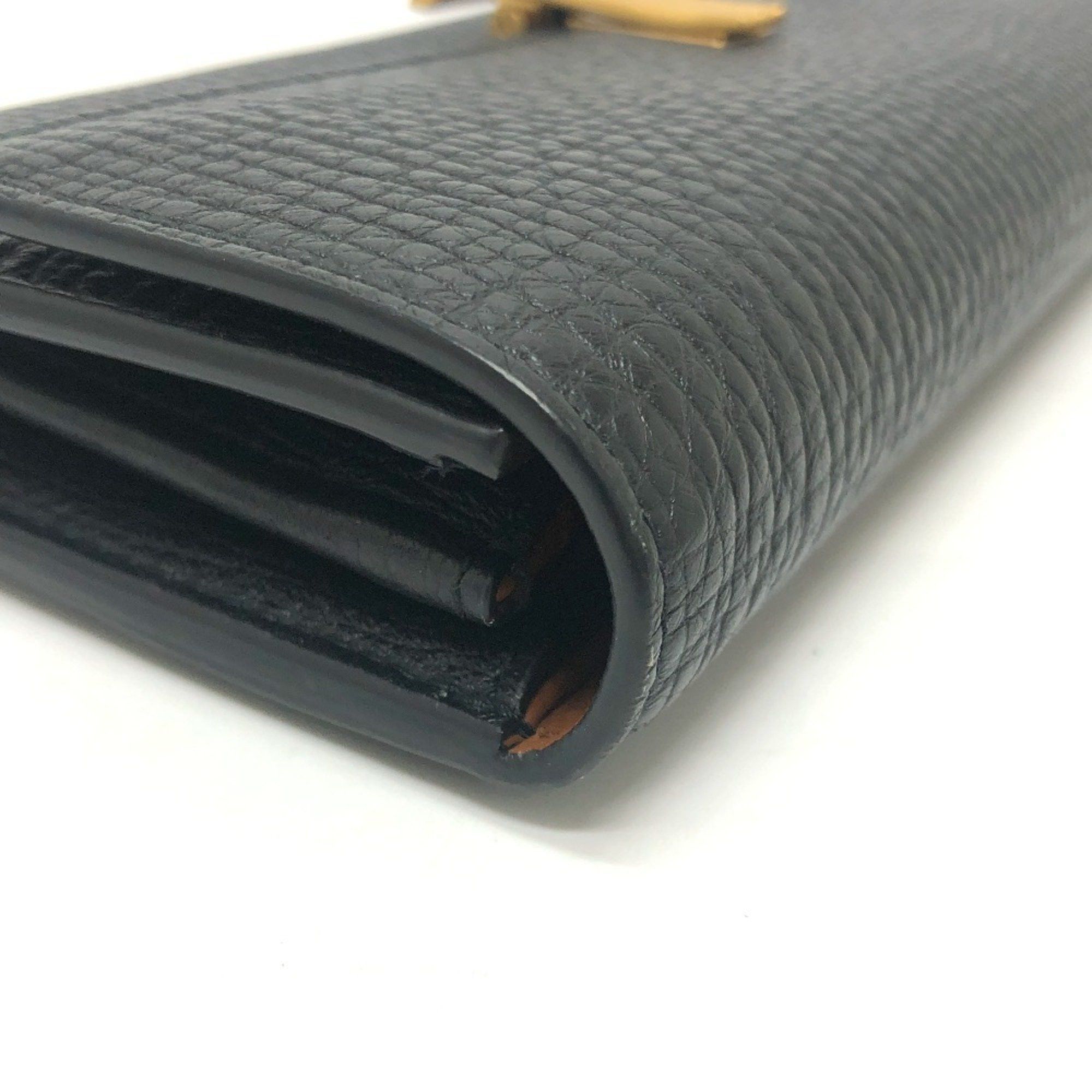 Bottega Veneta BOTTEGA VENETA Palmellato Bi-fold Long Wallet Continental Leather Women's Black Size ONE SIZE - 15 Thumbnail