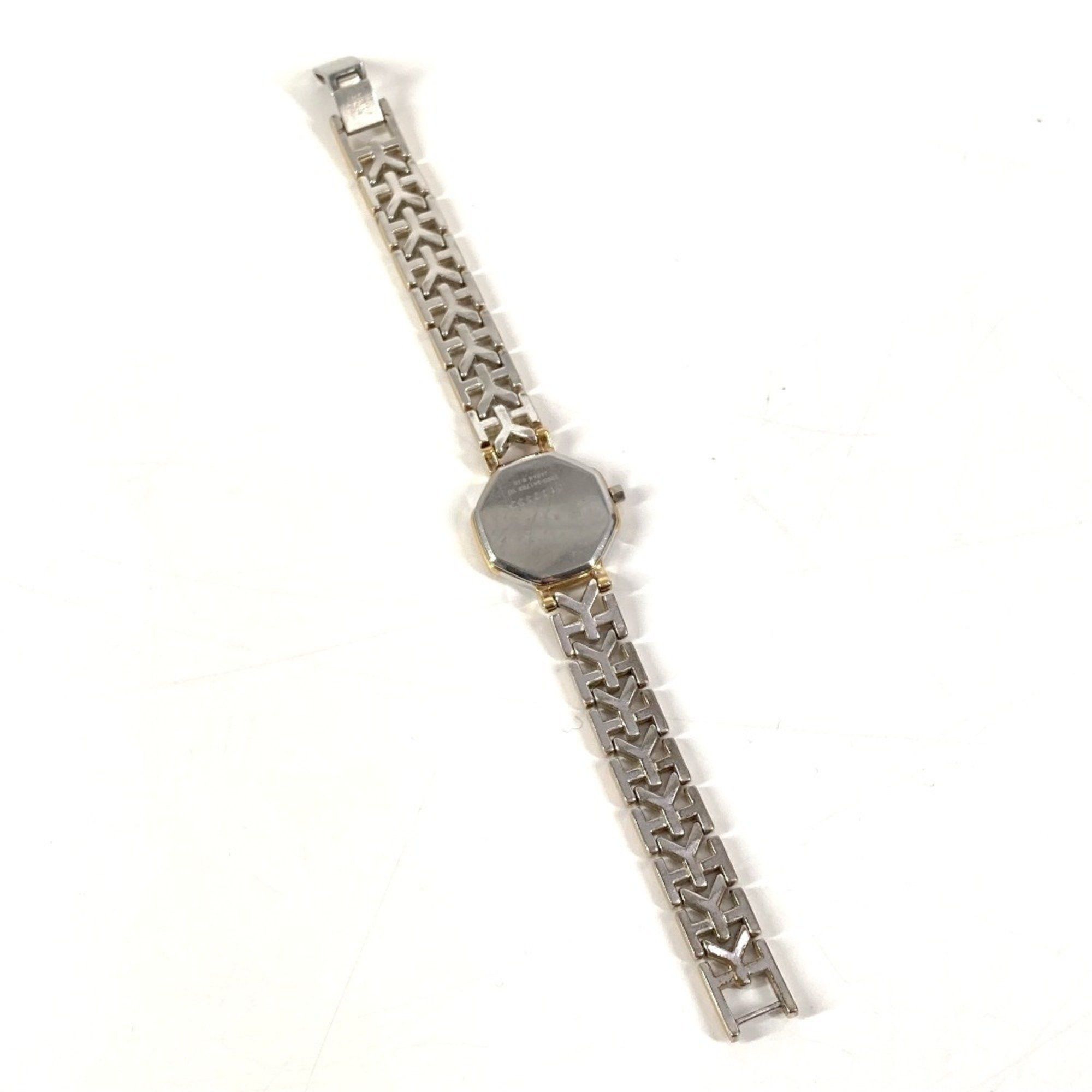 Yves Saint Laurent YVES SAINT LAURENT 2200-241762 Octagon Watch Quartz 2 Hand Analogue Metal Ladies Silver Size ONE SIZE - 8 Thumbnail